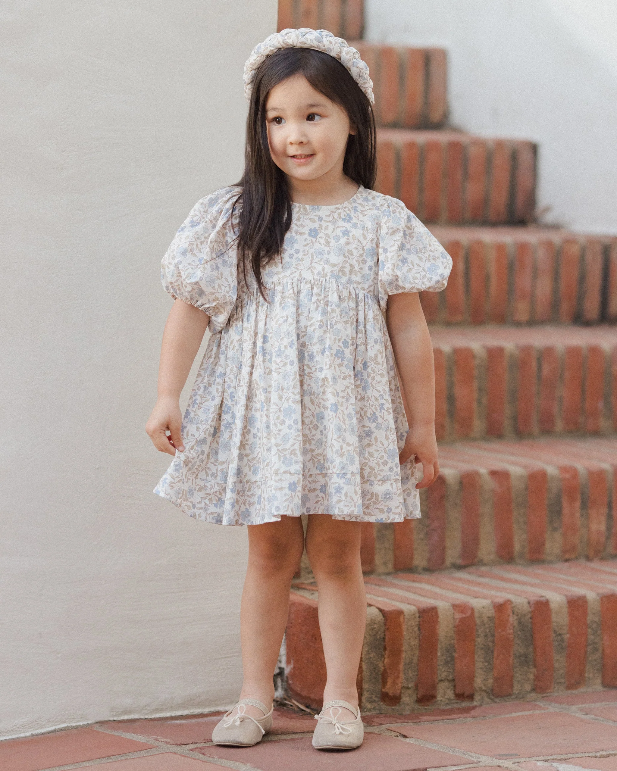 Braided Headband || Blue Garden - Image 2