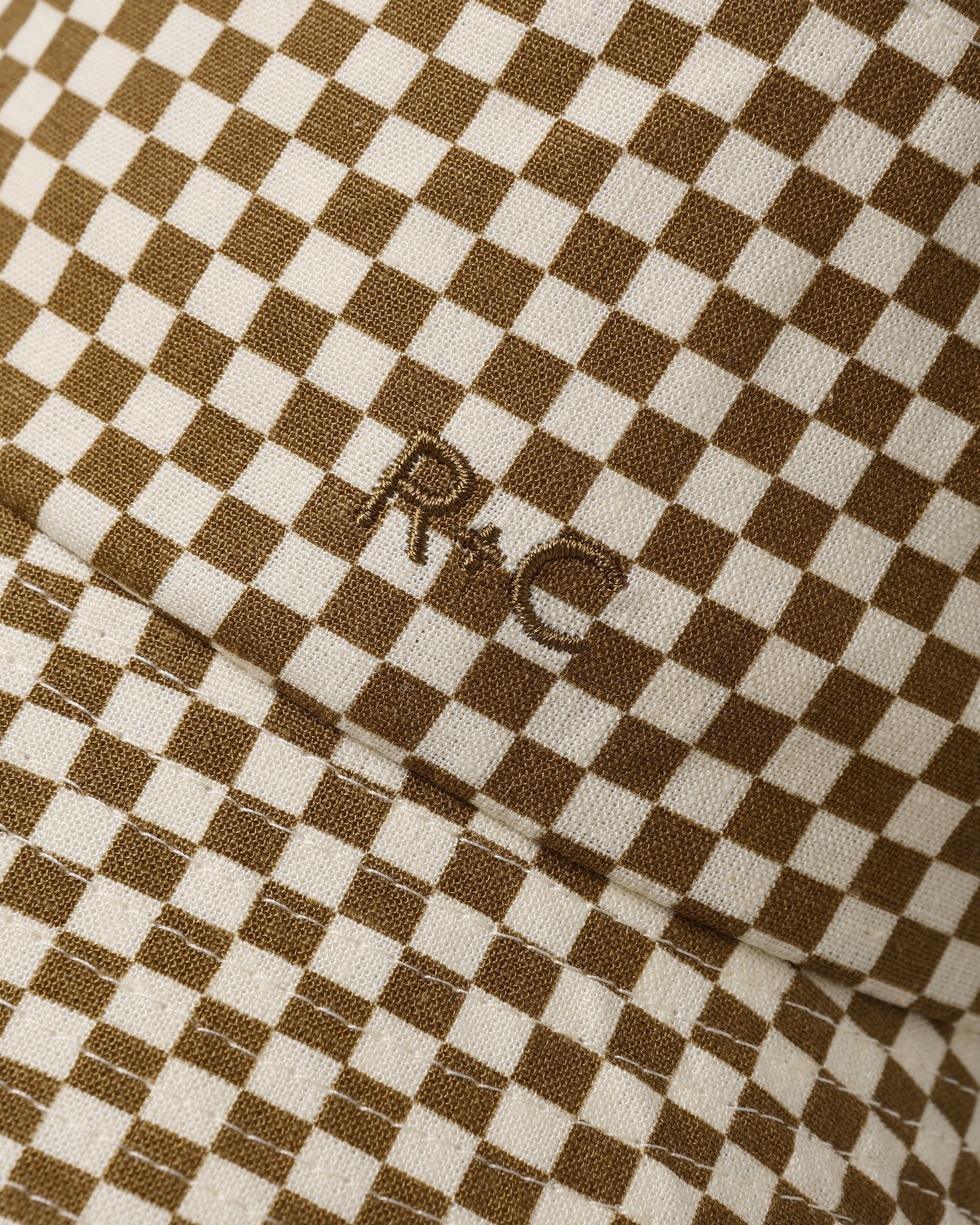 Bucket Hat Ocre Check - Image 6