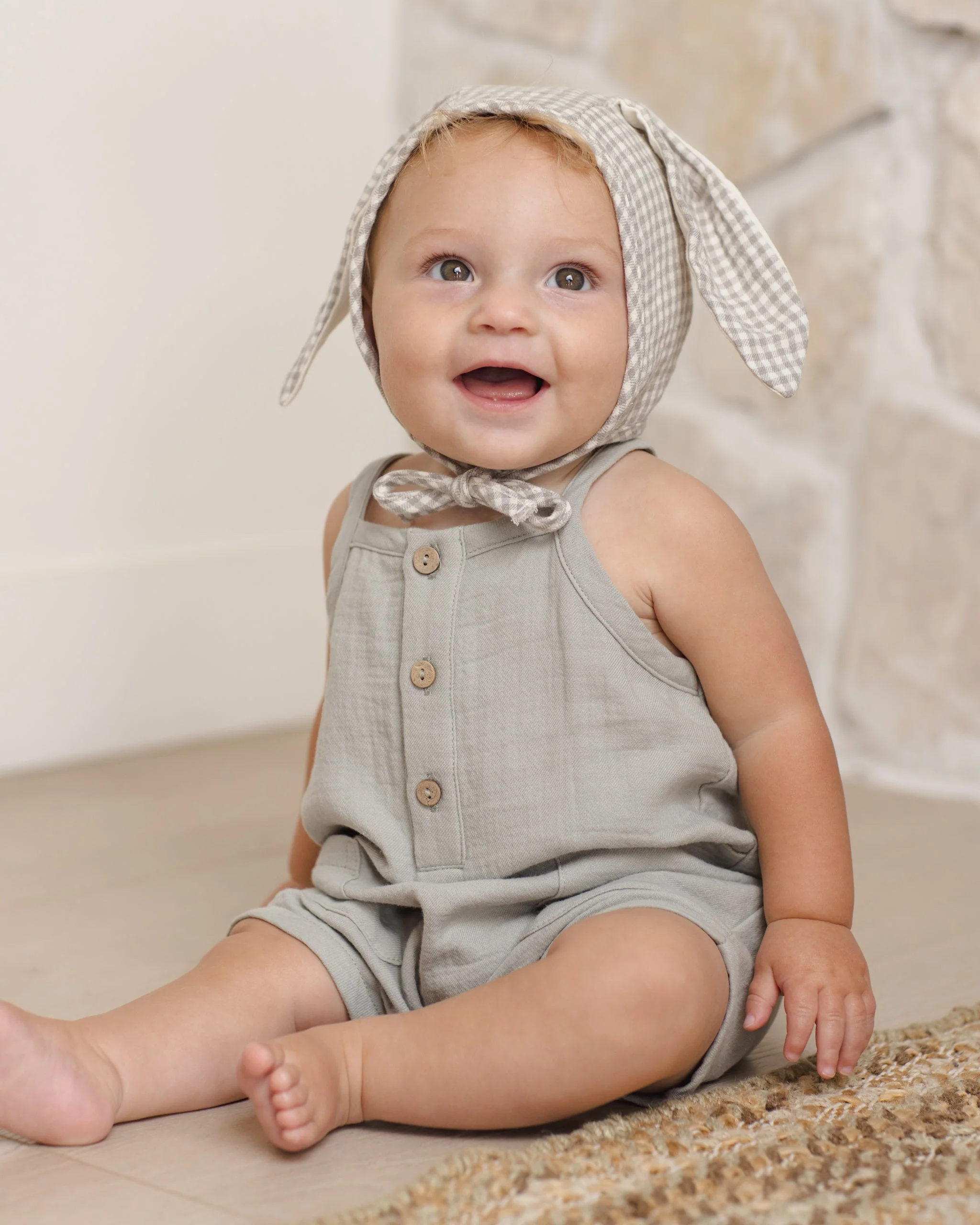 Bunny Bonnet Sage Gingham - Image 5