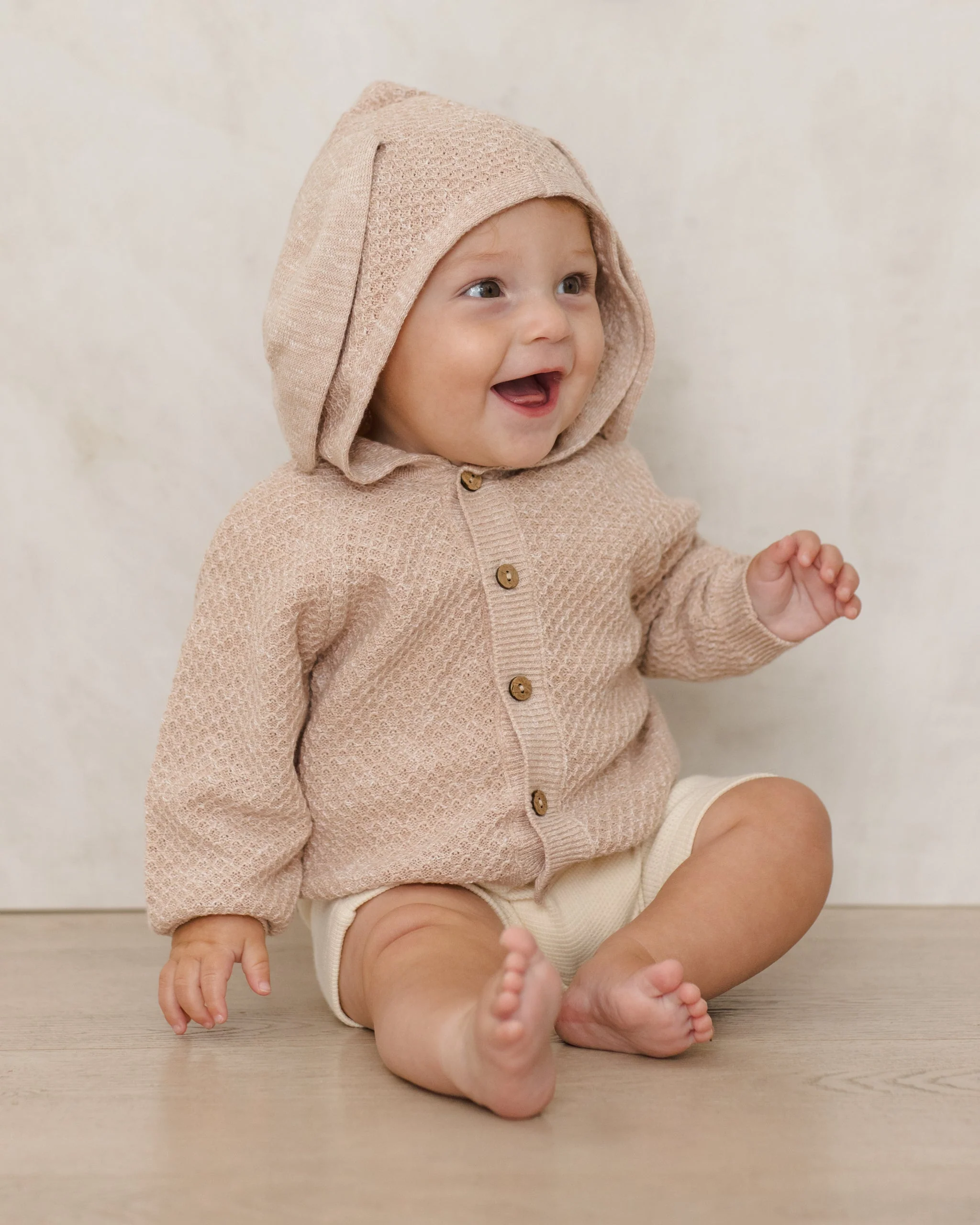 Bunny Knit Sweater Heathered Latte - Image 2