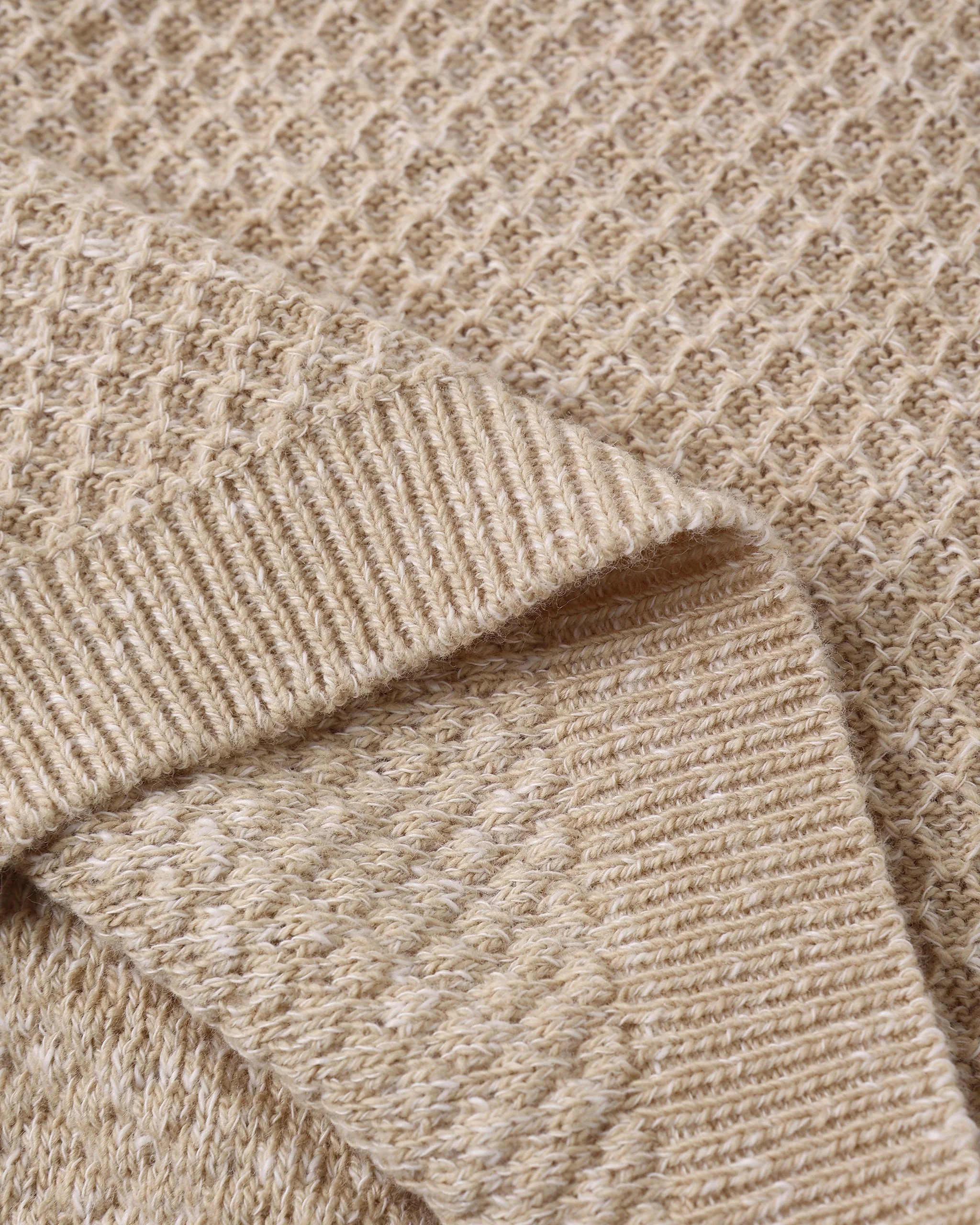 Bunny Knit Sweater Heathered Latte - Image 4