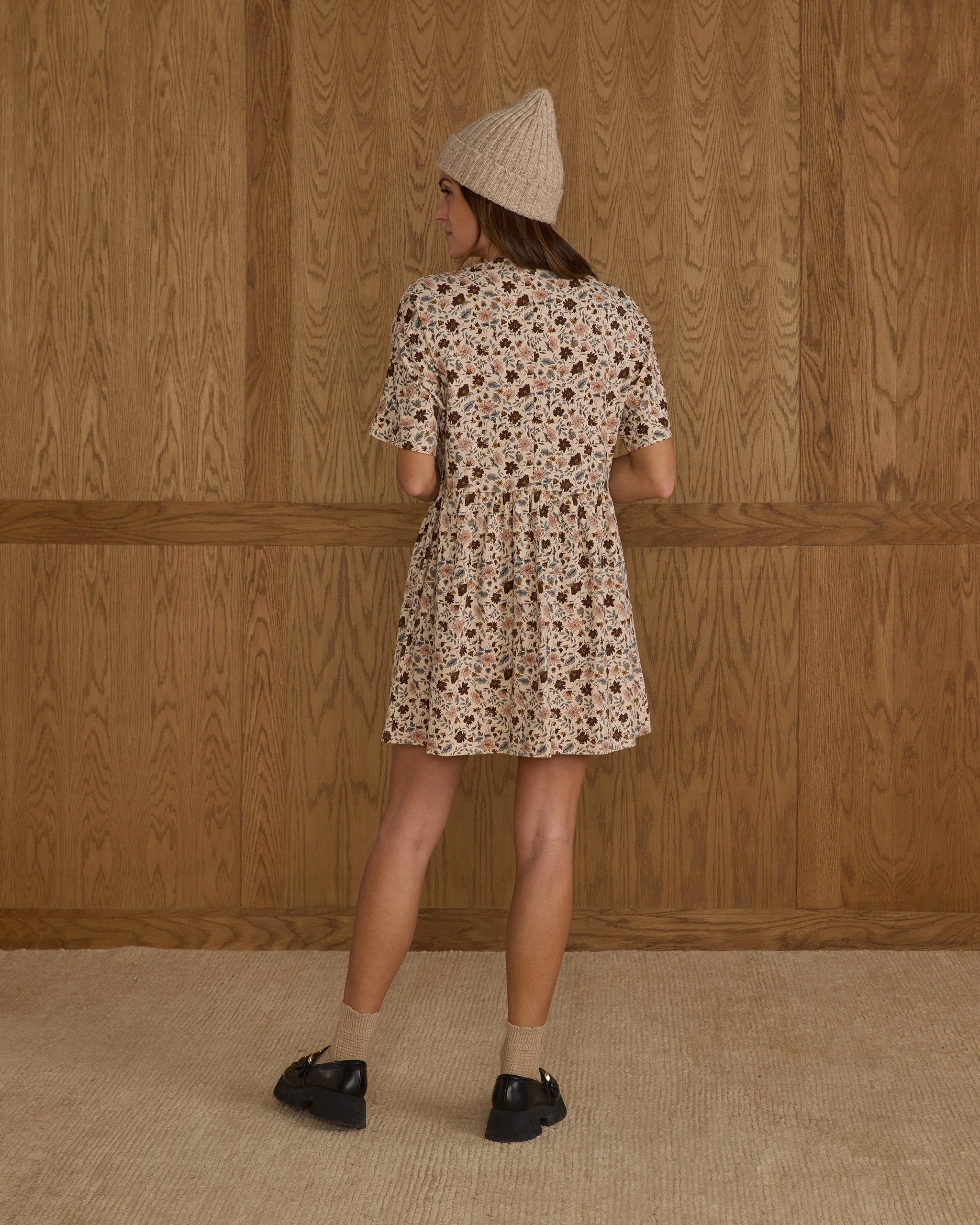 Button Jersey Mini Dress | Posy - Image 2
