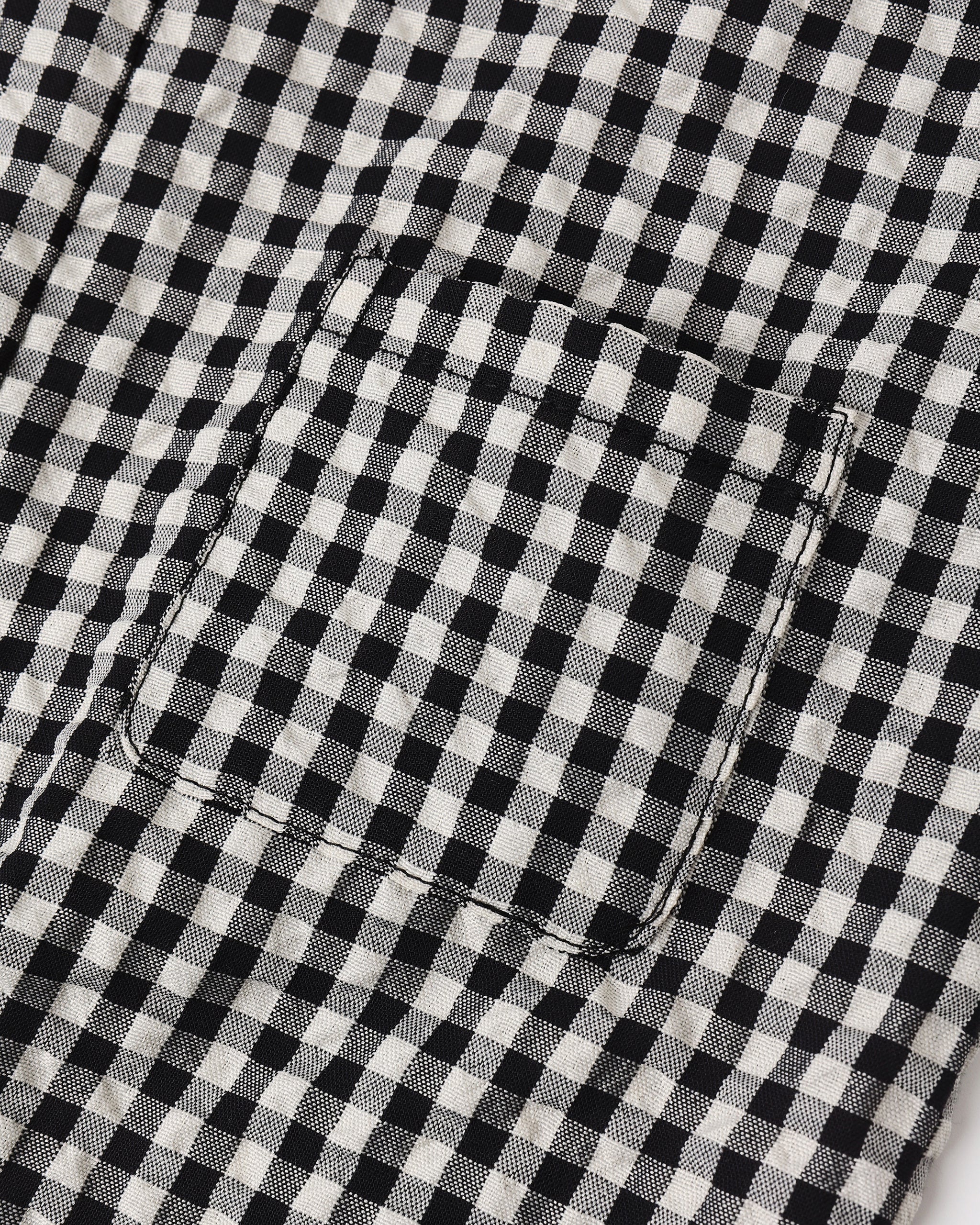 Button Jumpsuit Black Check - Image 8