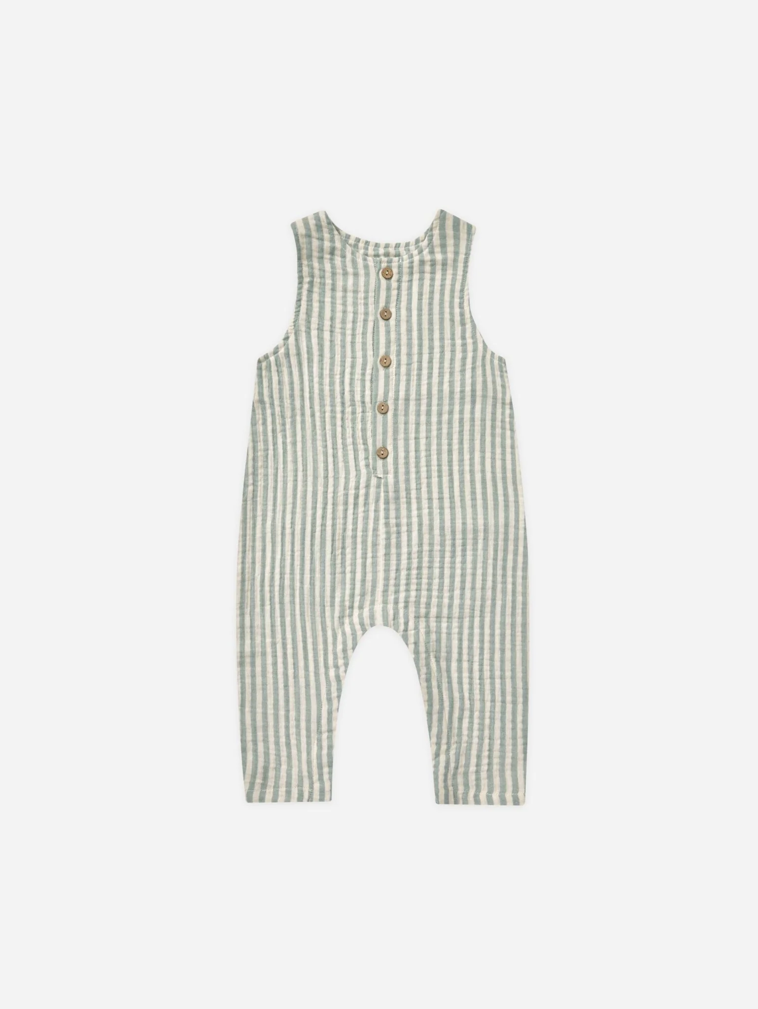 Button Jumpsuit  ||  Summer Stripe - Image 3