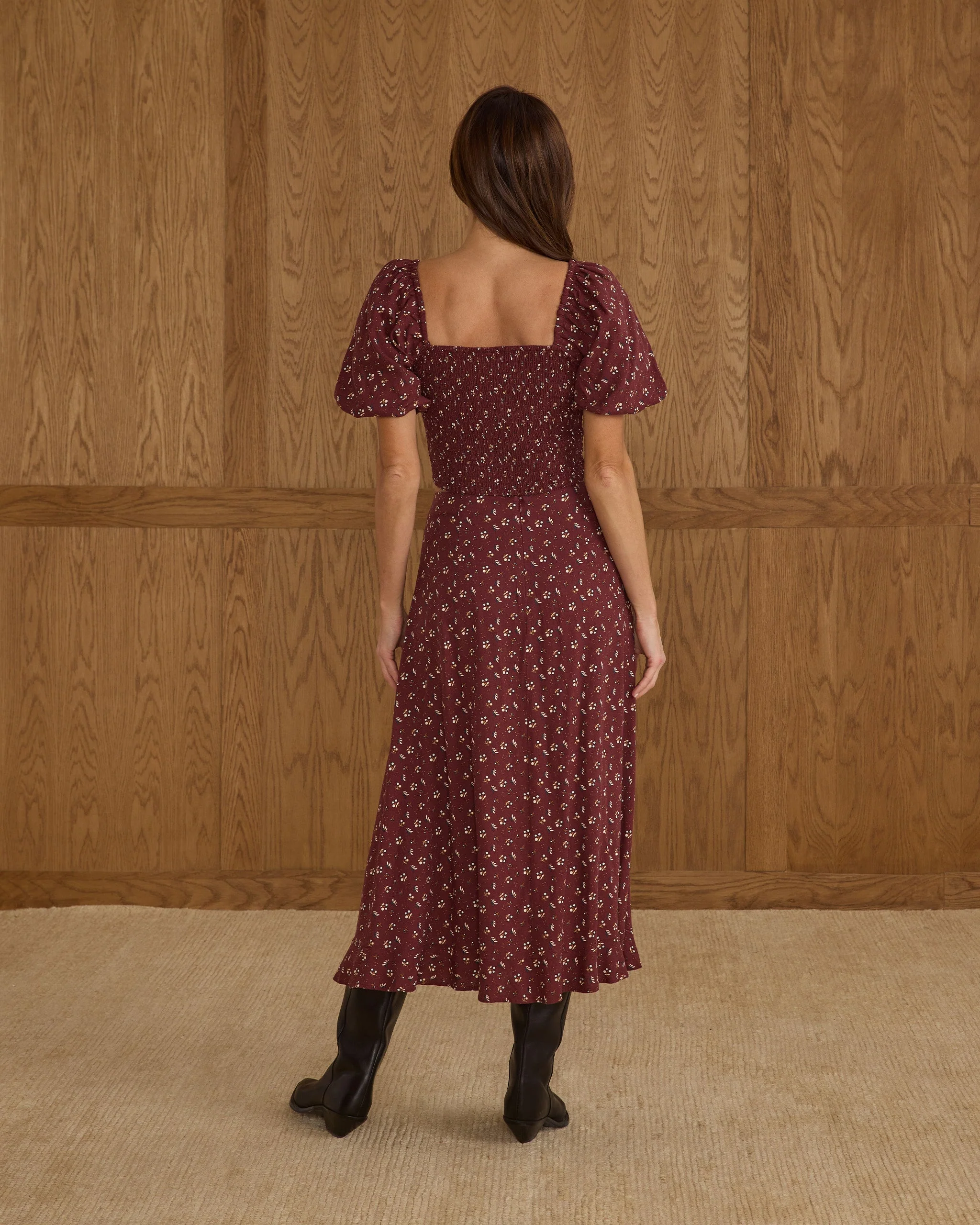 Button Slit Skirt | Harvest Berry - Image 2