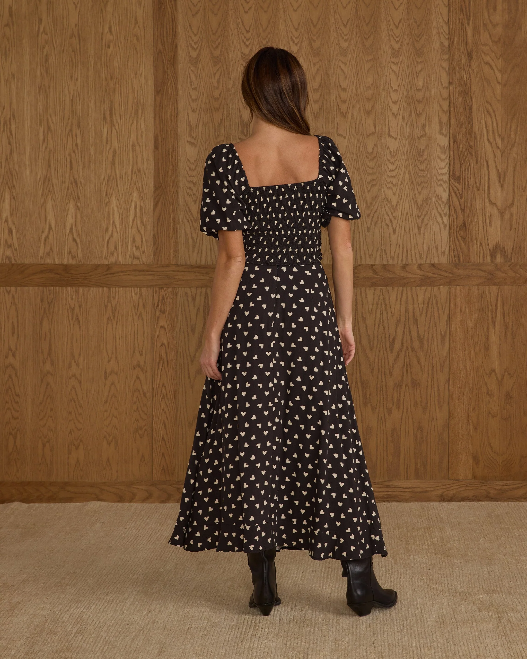 Button Slit Skirt | Hearts - Image 3