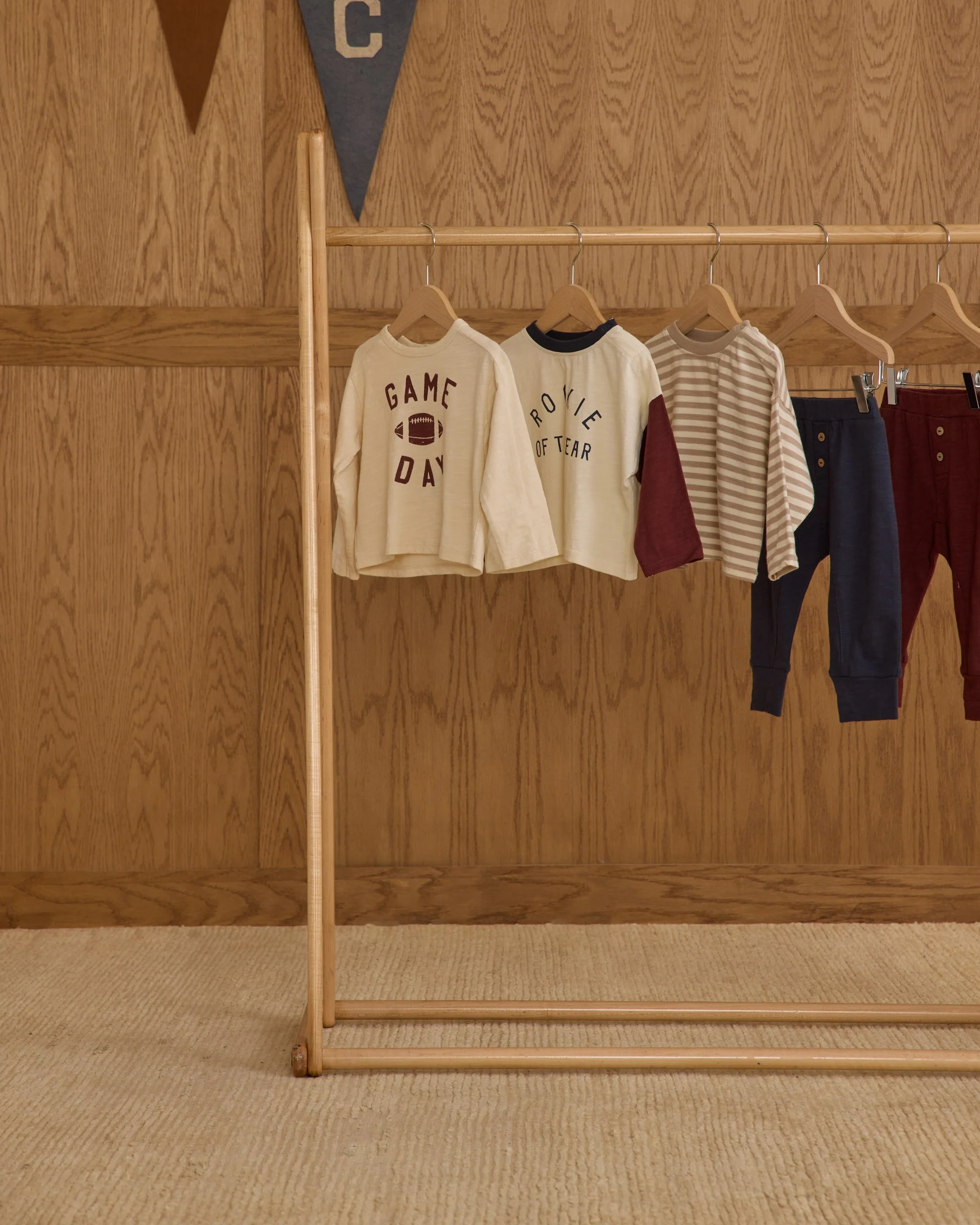 Camden Long Sleeve Tee || Stone Stripe - Image 2