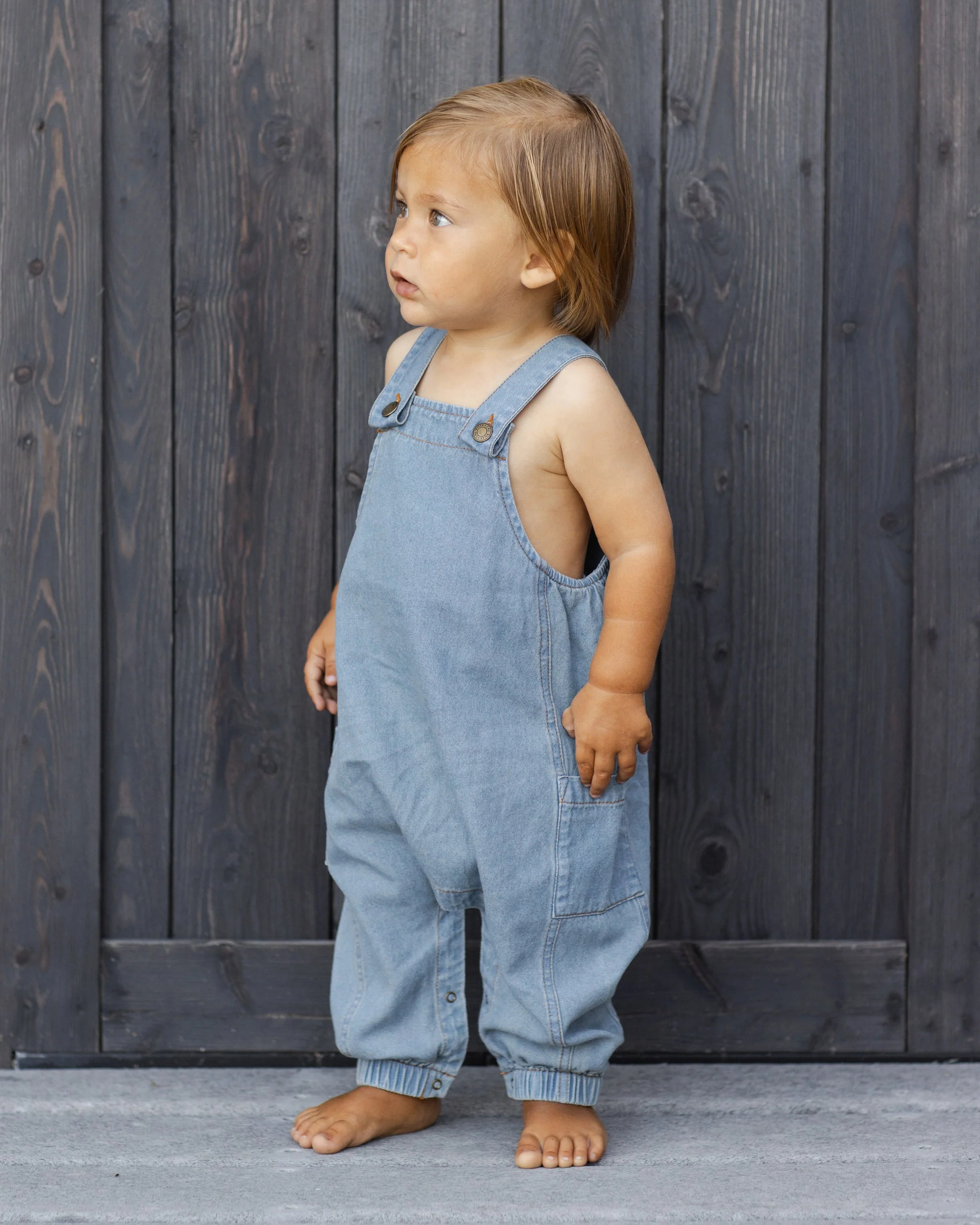 Cargo Baby Overall Washed Blue - Image 5