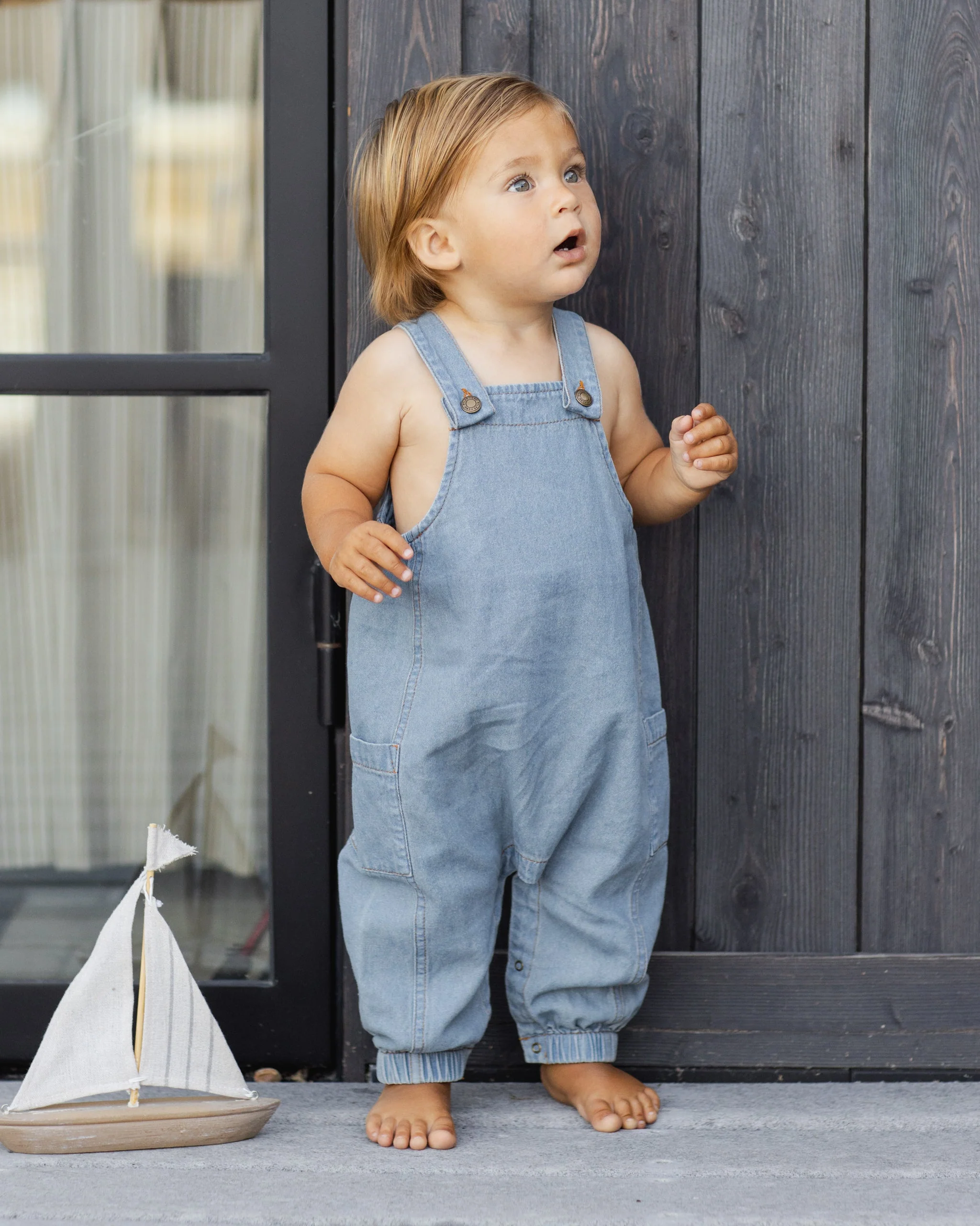 Cargo Baby Overall Washed Blue - Image 6