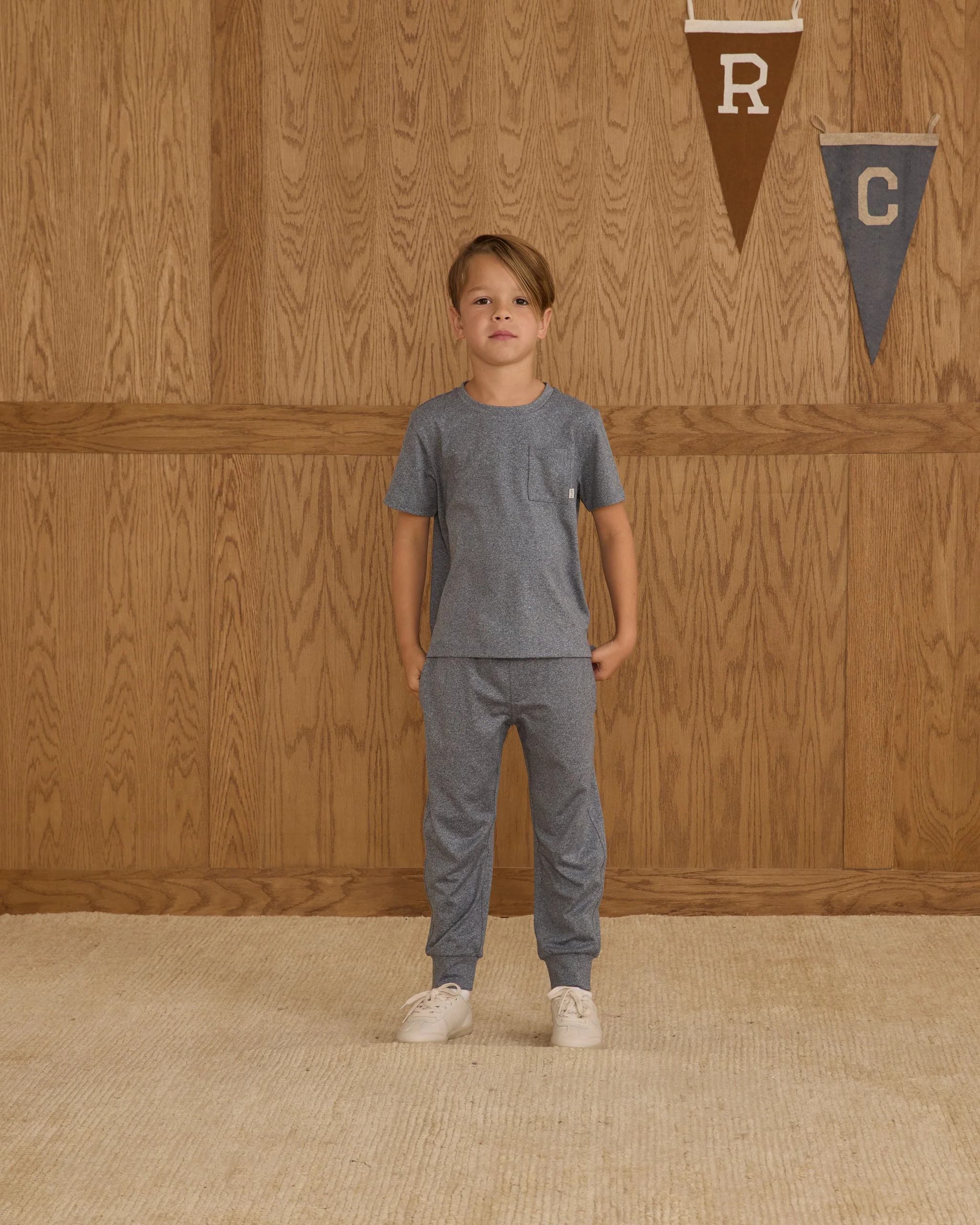 Century Tech Jogger || Heathered Navy - Image 4