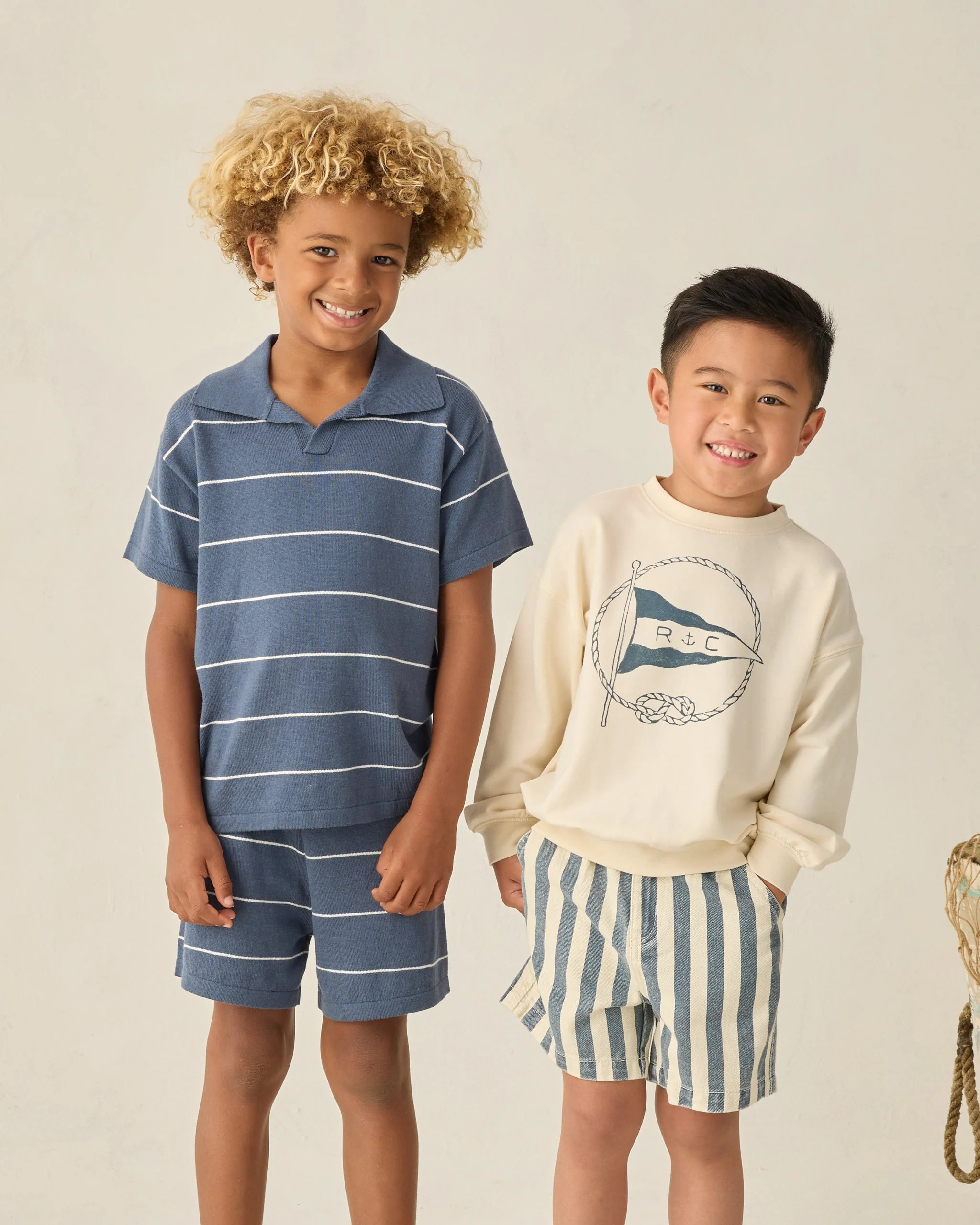 Chandler Knit Short Navy Stripe - Image 6