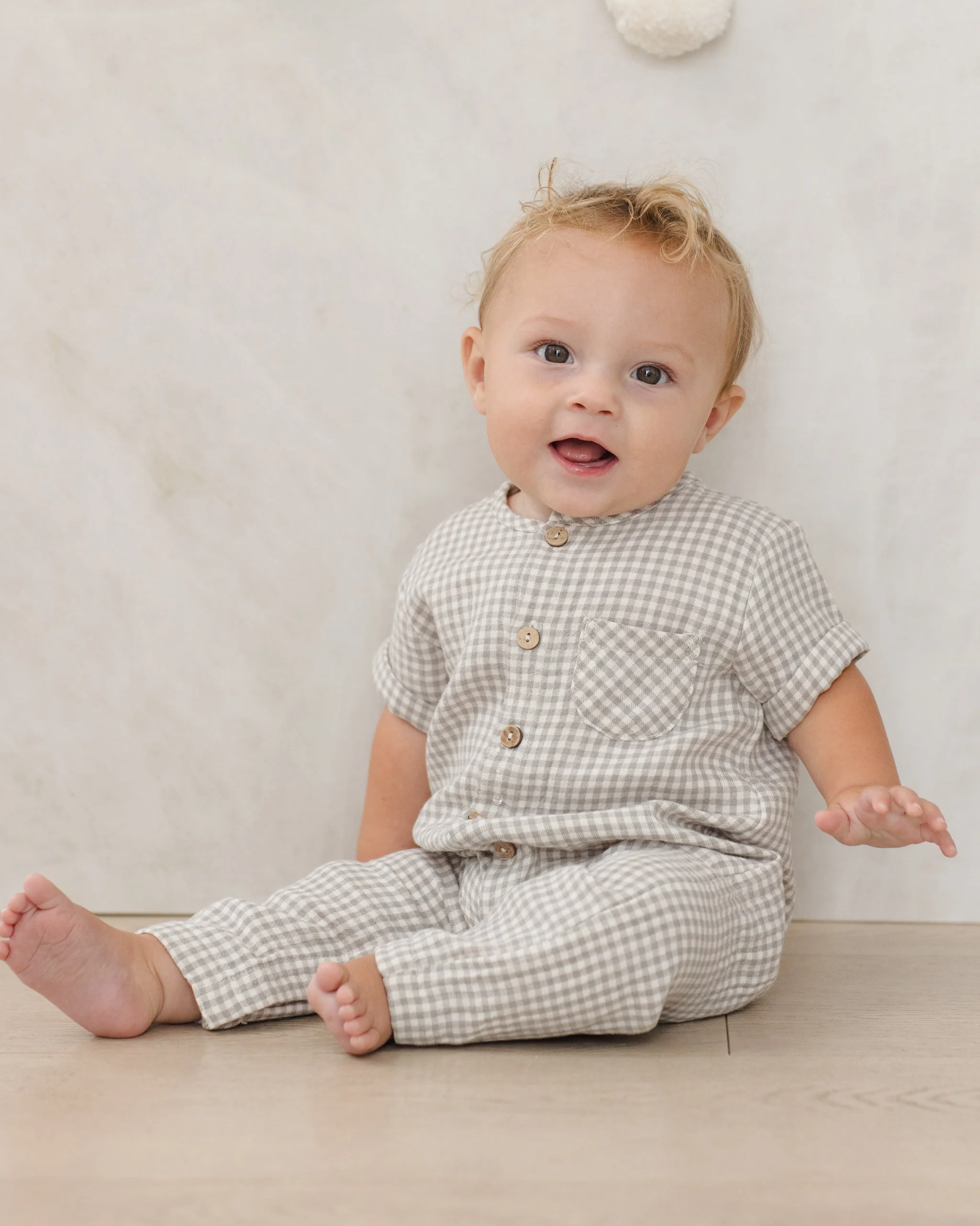 Charlie Jumpsuit Sage Gingham - Image 2