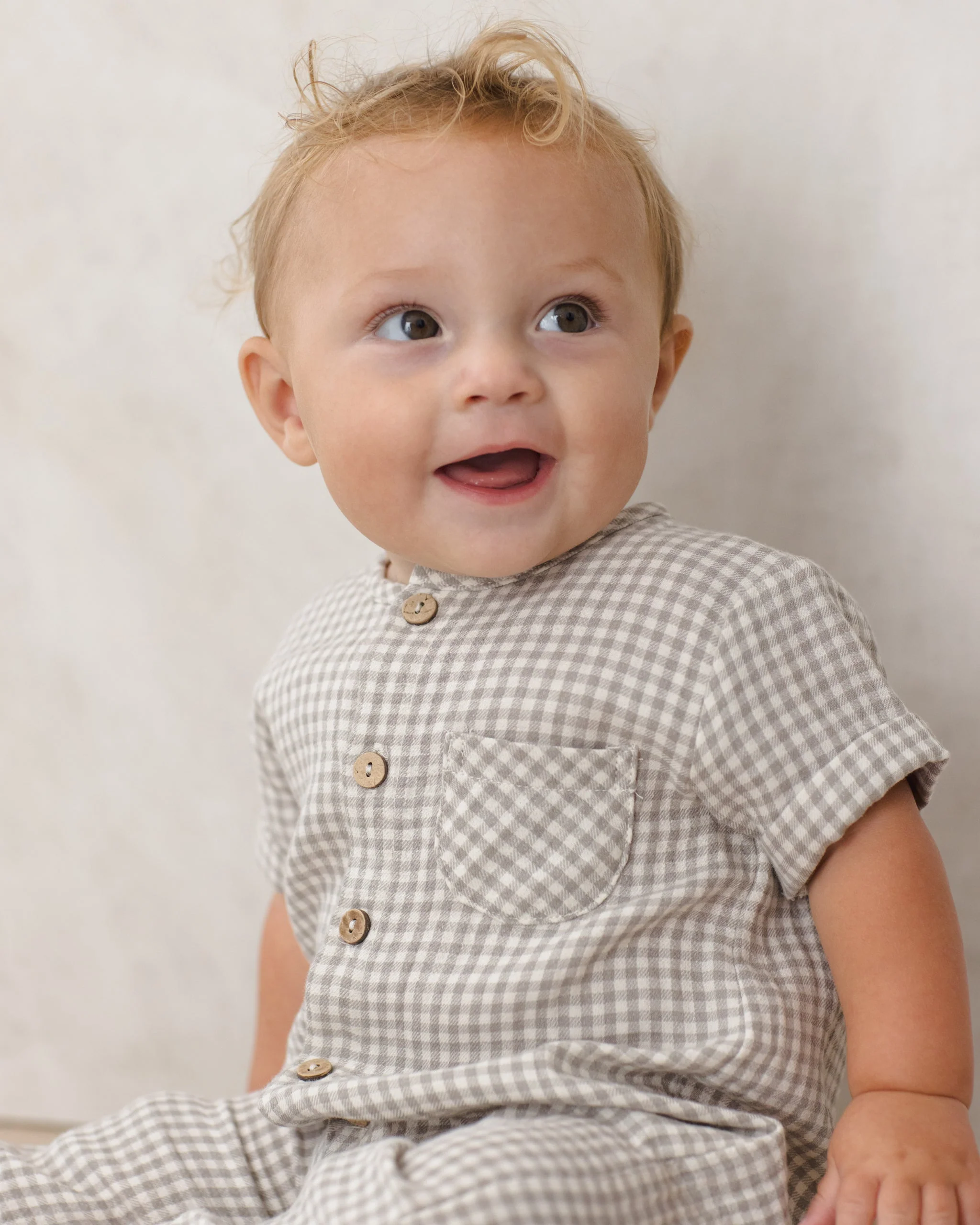 Charlie Jumpsuit Sage Gingham - Image 3
