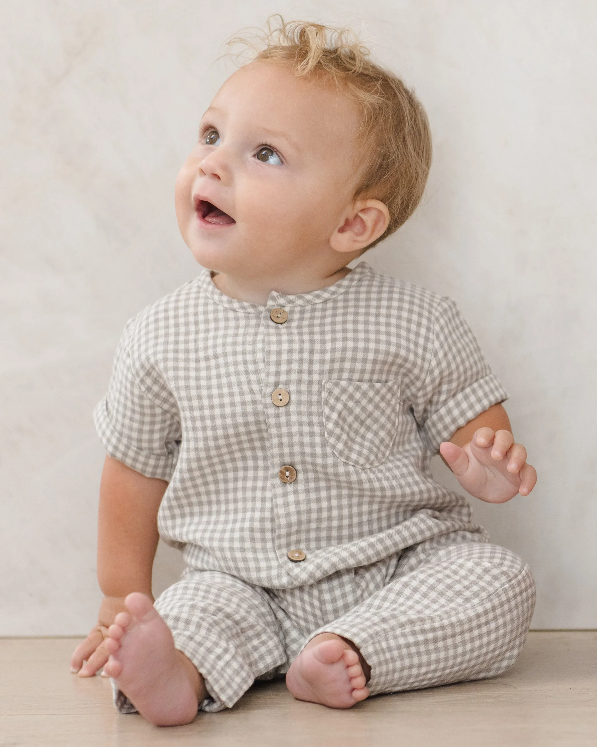 Charlie Jumpsuit Sage Gingham - Image 4