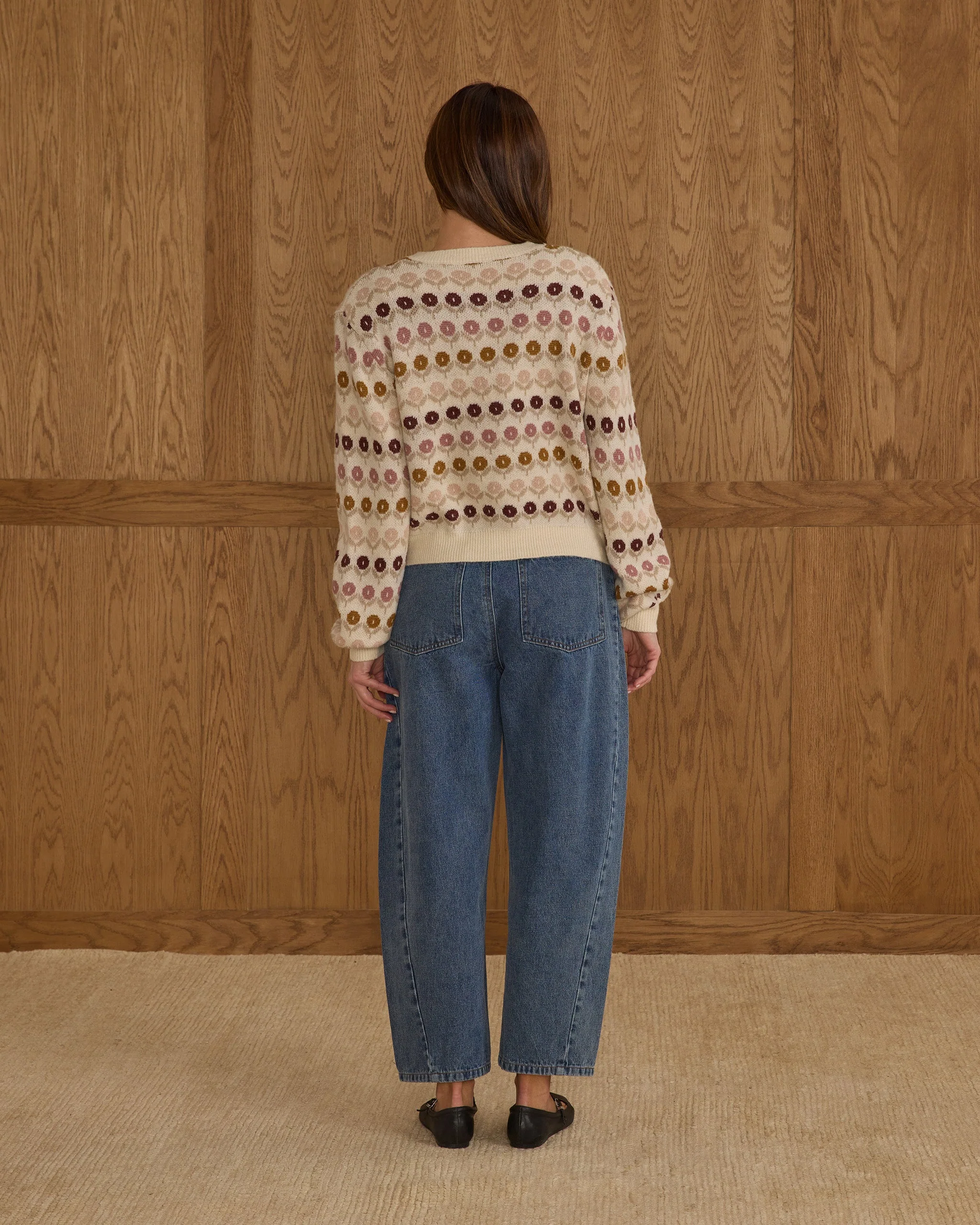 Cheyenne Cardigan | Floral Jacquard - Image 2
