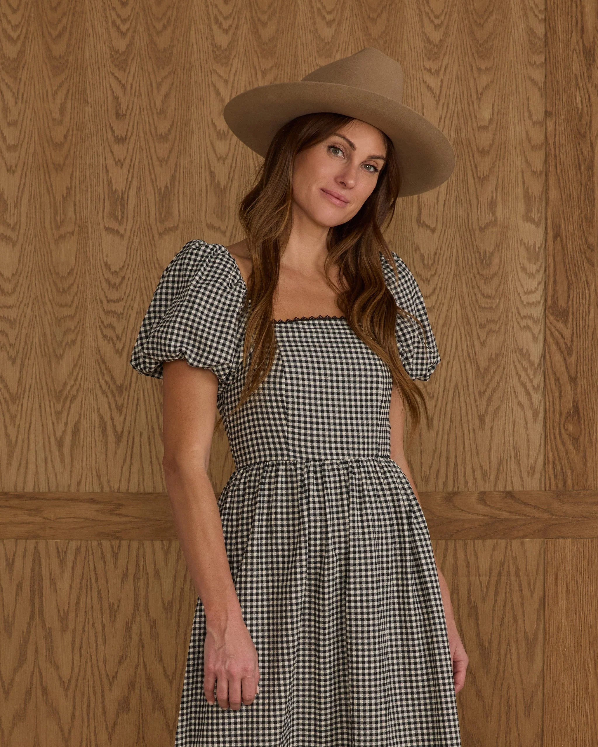 Chiara Dress | Black Gingham - Image 4