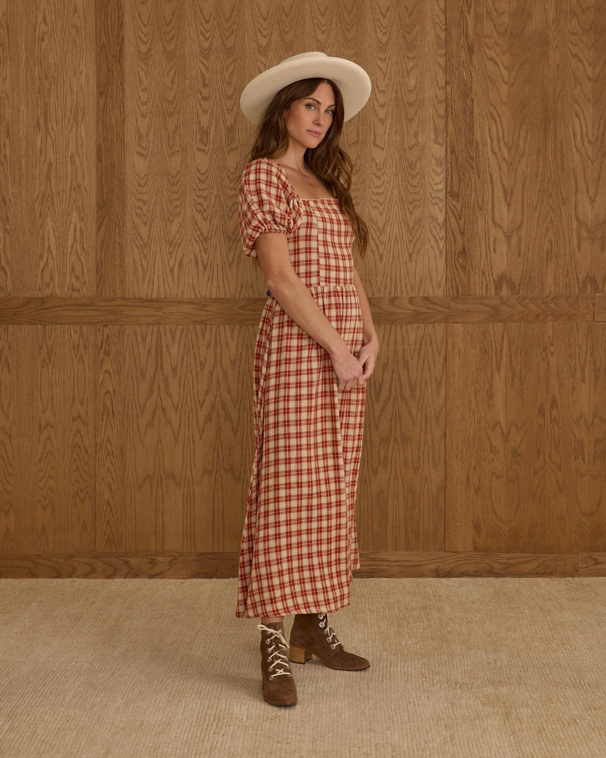 Chiara Dress | Red Plaid - Image 2