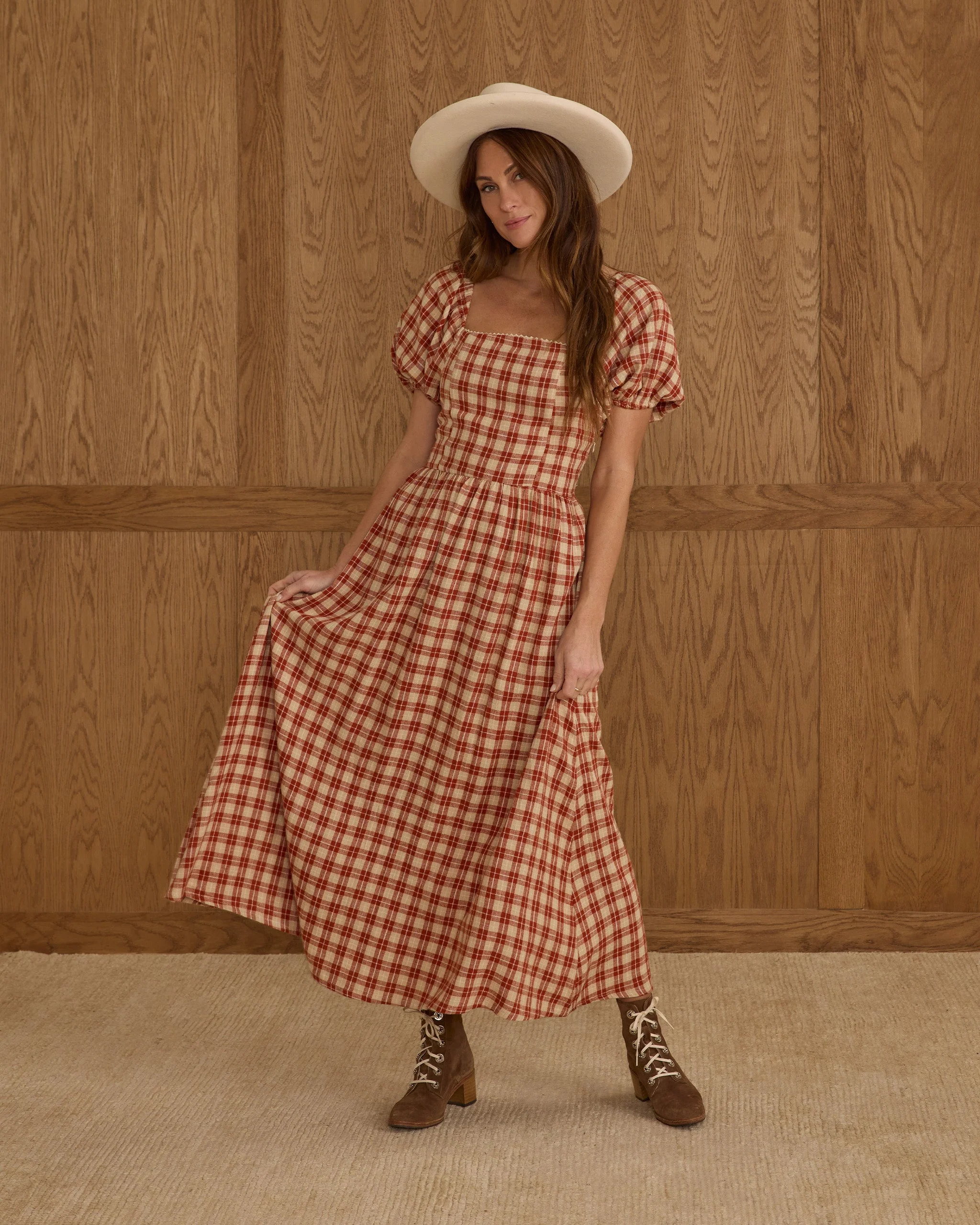 Chiara Dress | Red Plaid - Image 3