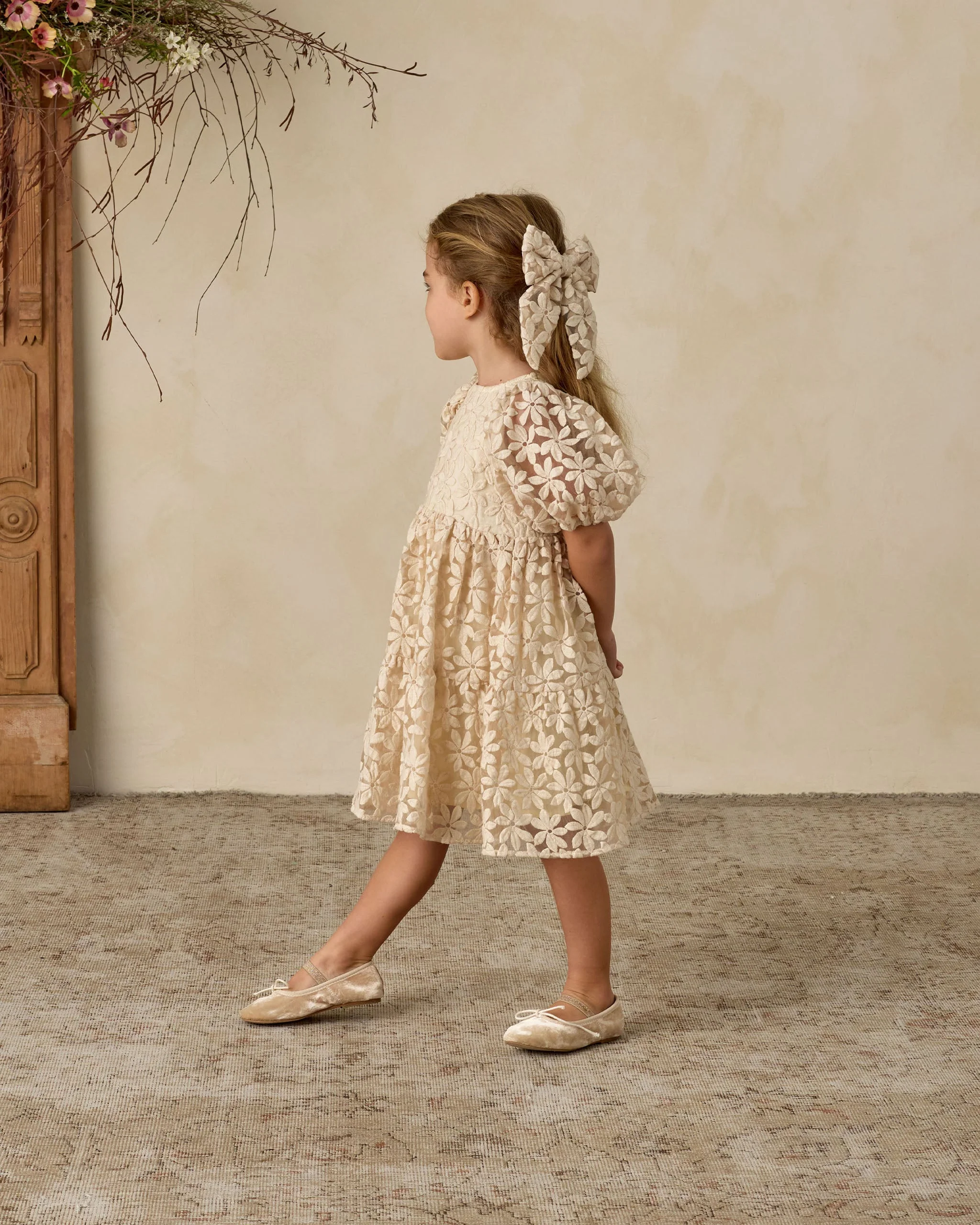 Chloe Dress | Embroidered Daisy - Image 3
