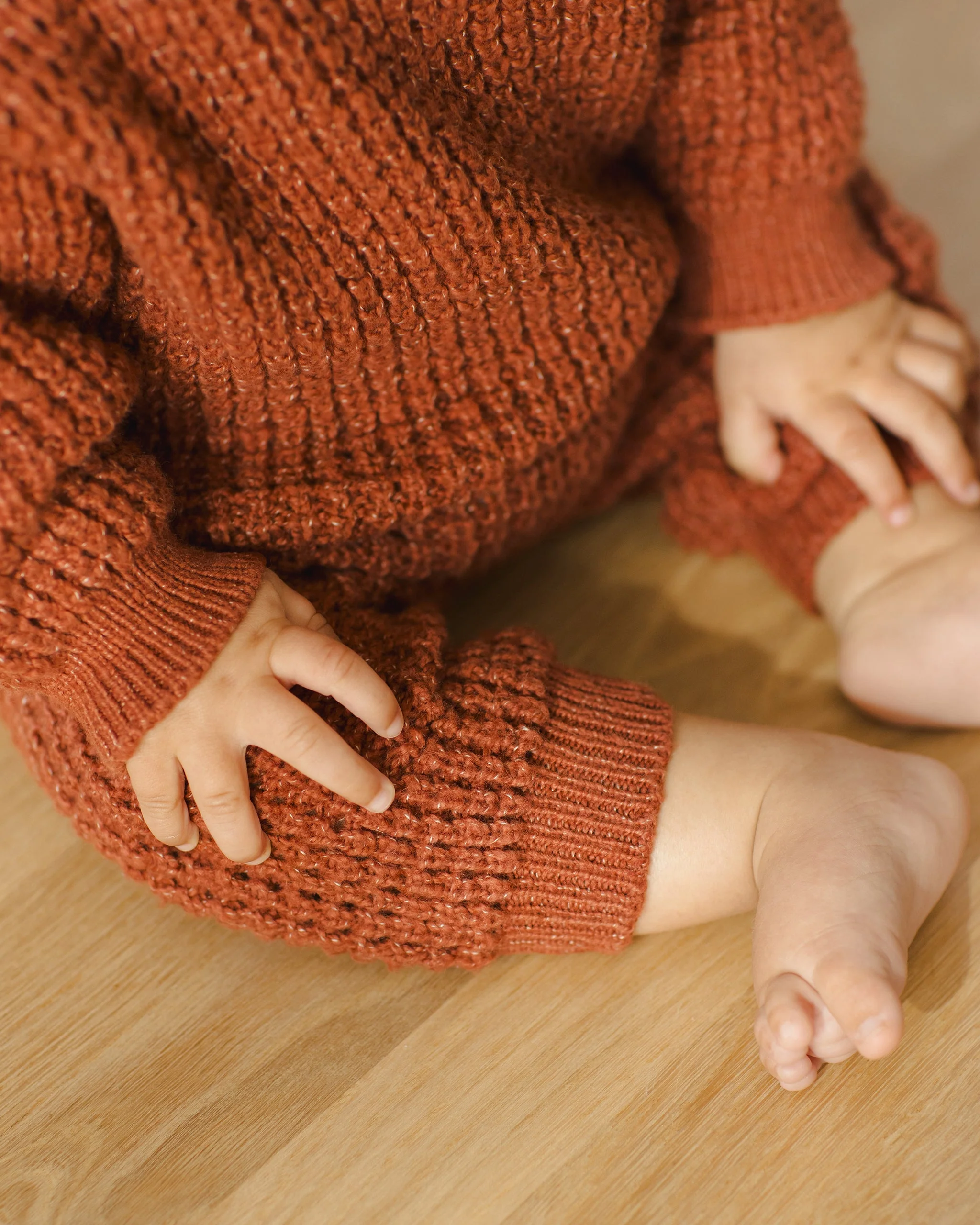 Chunky Knit Pant || Cranberry - Image 5