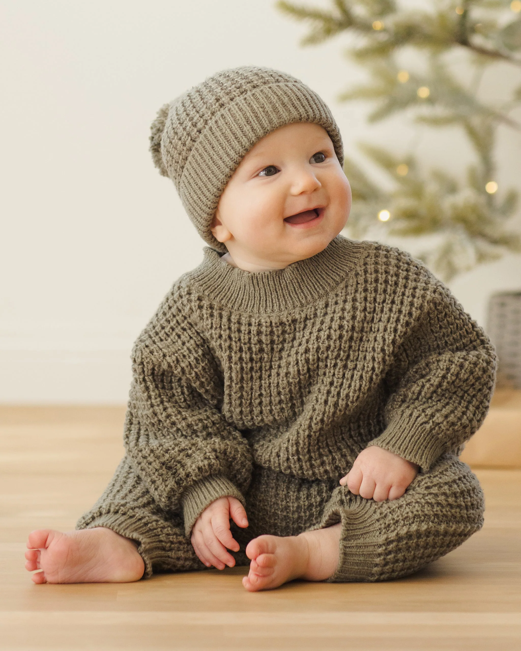 Chunky Knit Pant || Forest - Image 3