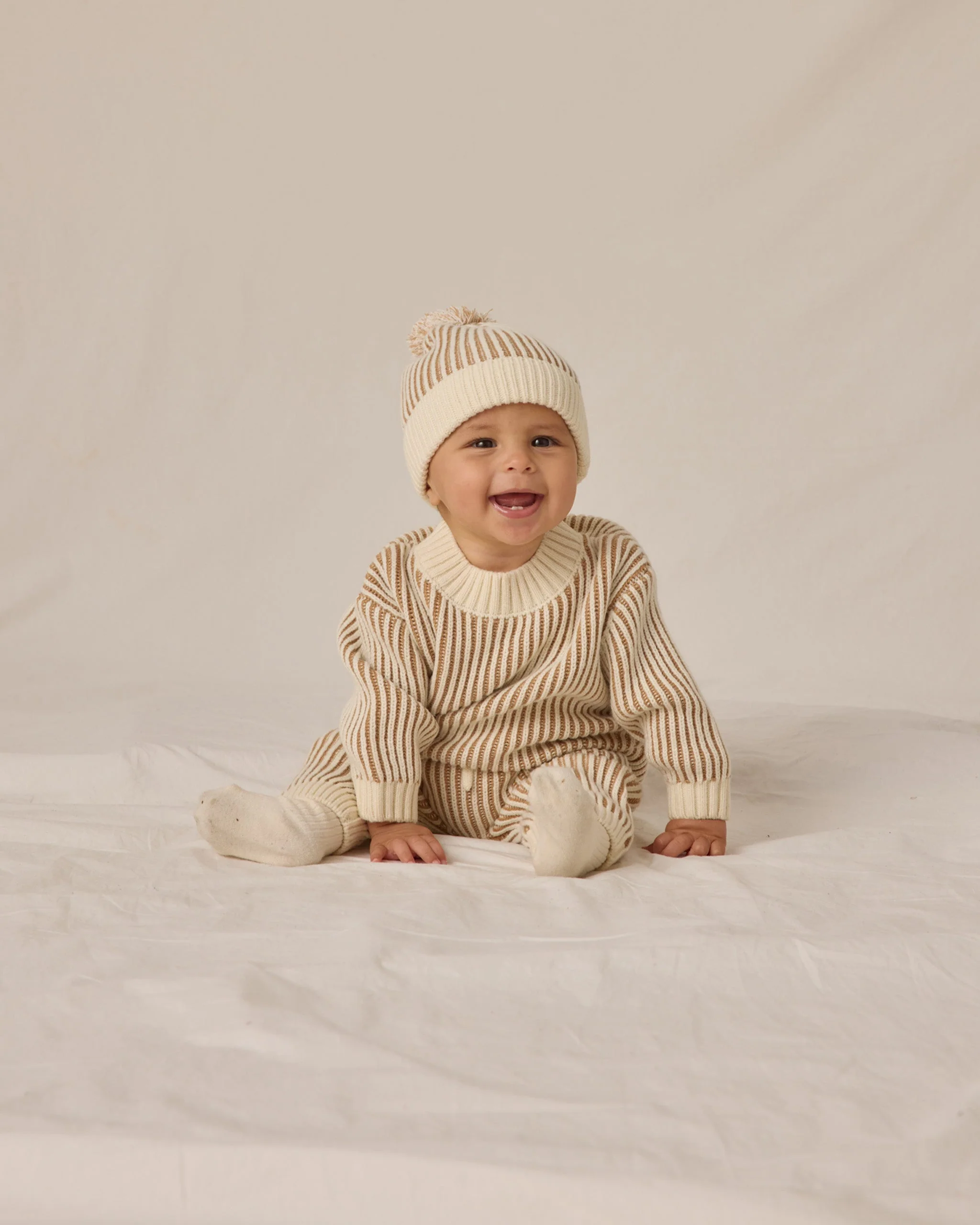 Chunky Knit Pant || Gold - Image 2
