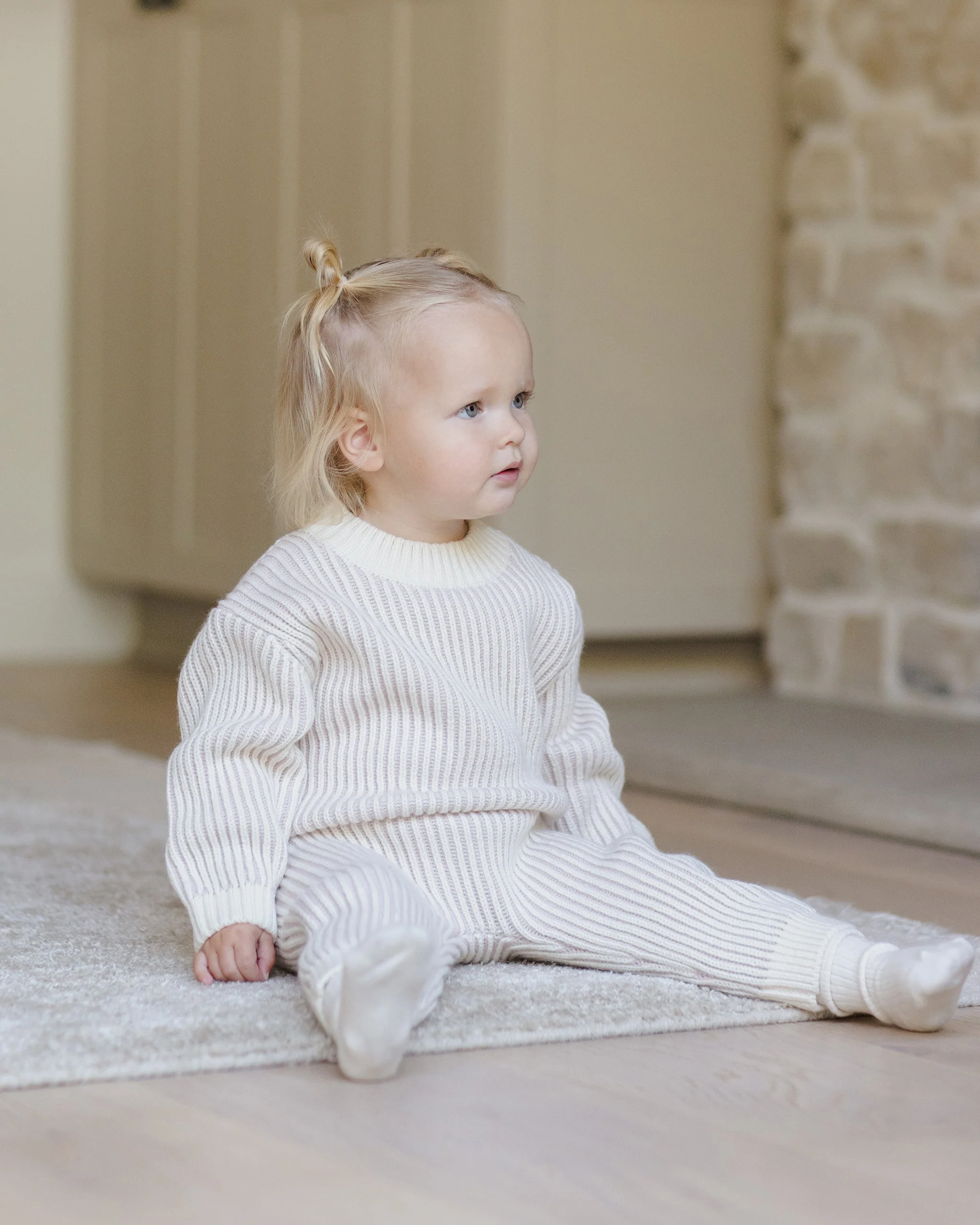 Chunky Knit Pant || Lilac - Image 3