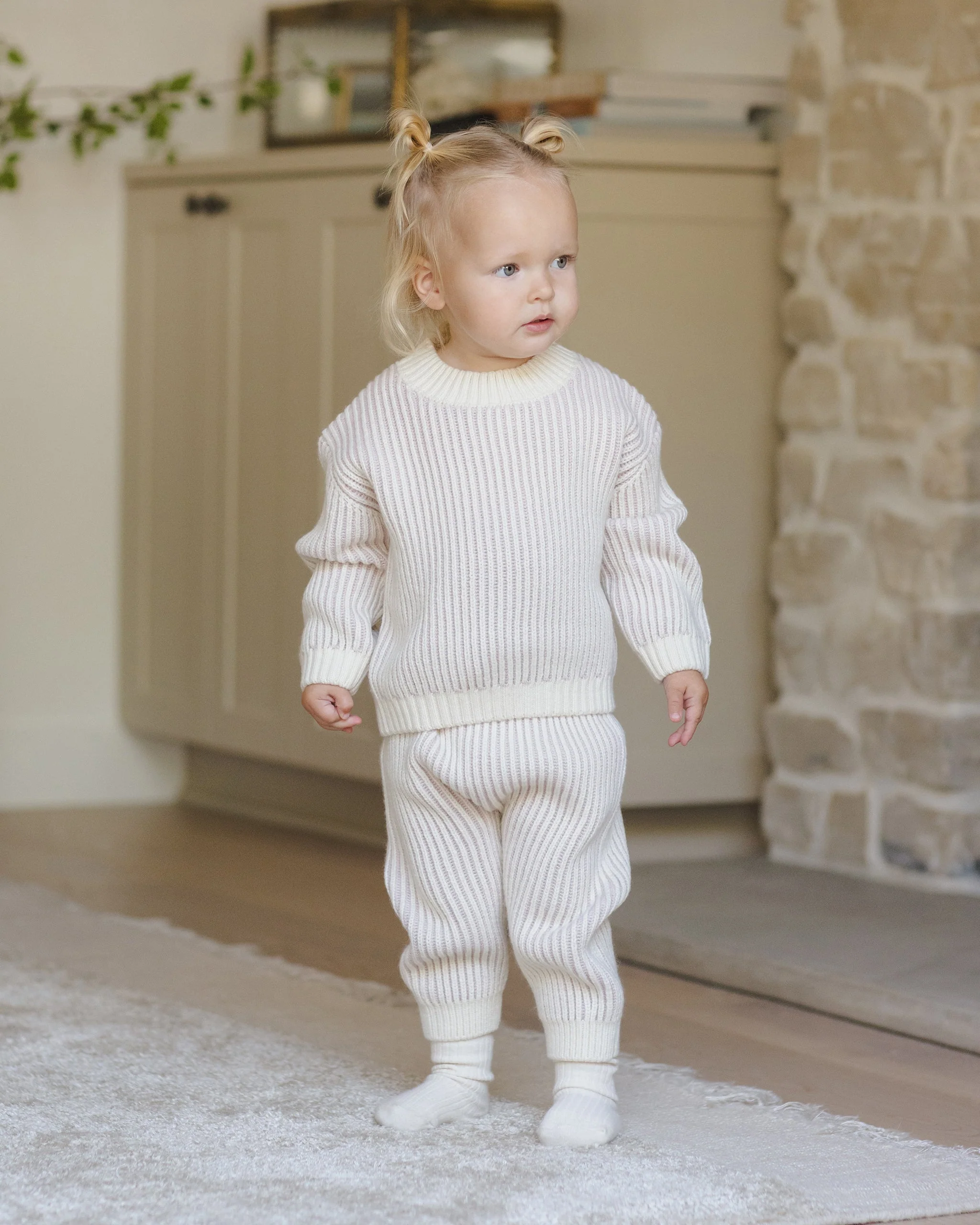 Chunky Knit Pant || Lilac - Image 5