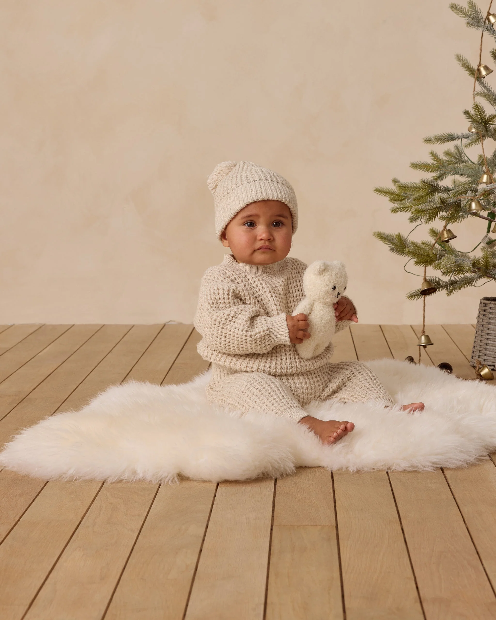 Chunky Knit Pant || Natural - Image 2