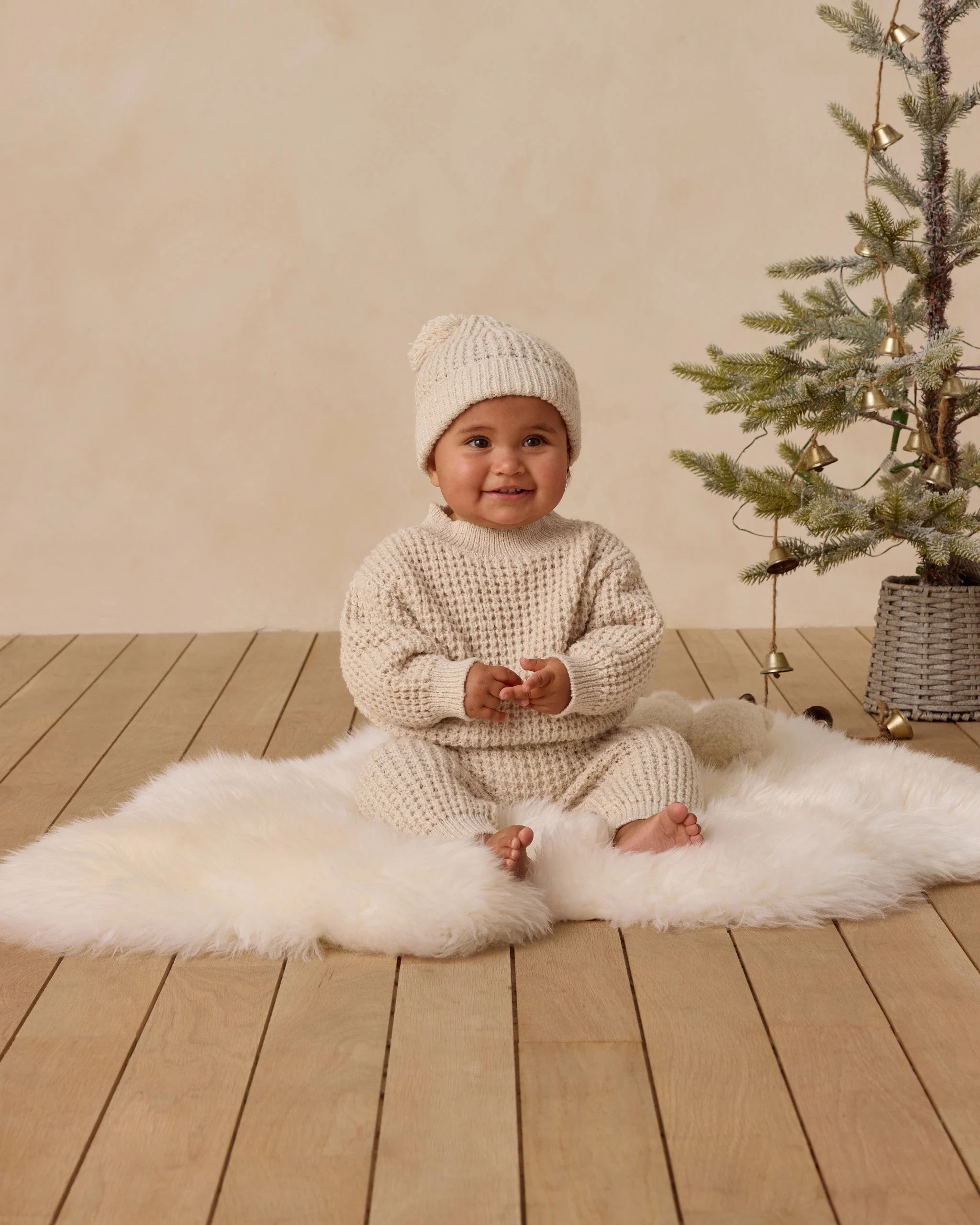 Chunky Knit Pant || Natural - Image 4