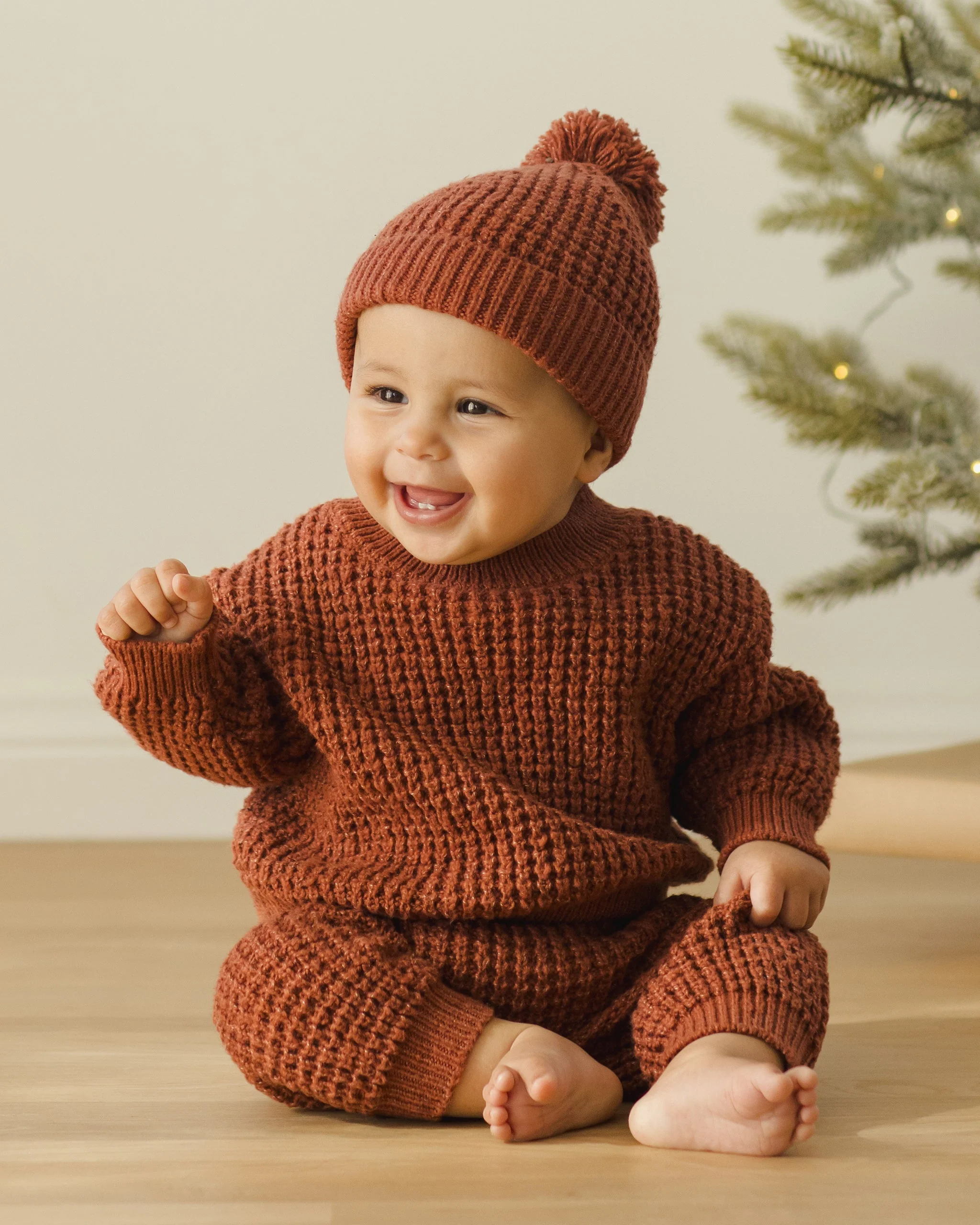 Chunky Knit Sweater || Cranberry - Image 2