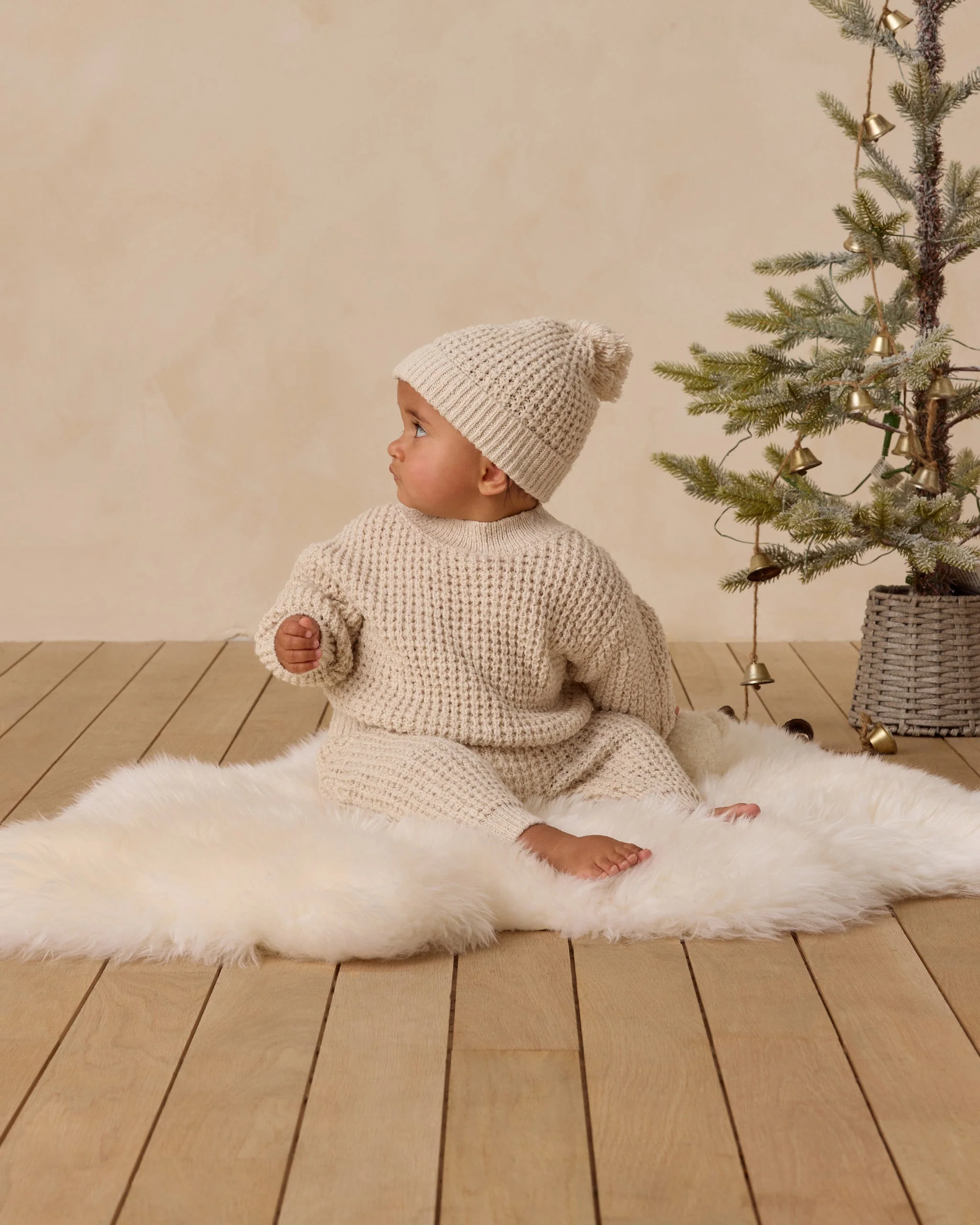 Chunky Knit Sweater || Natural - Image 3