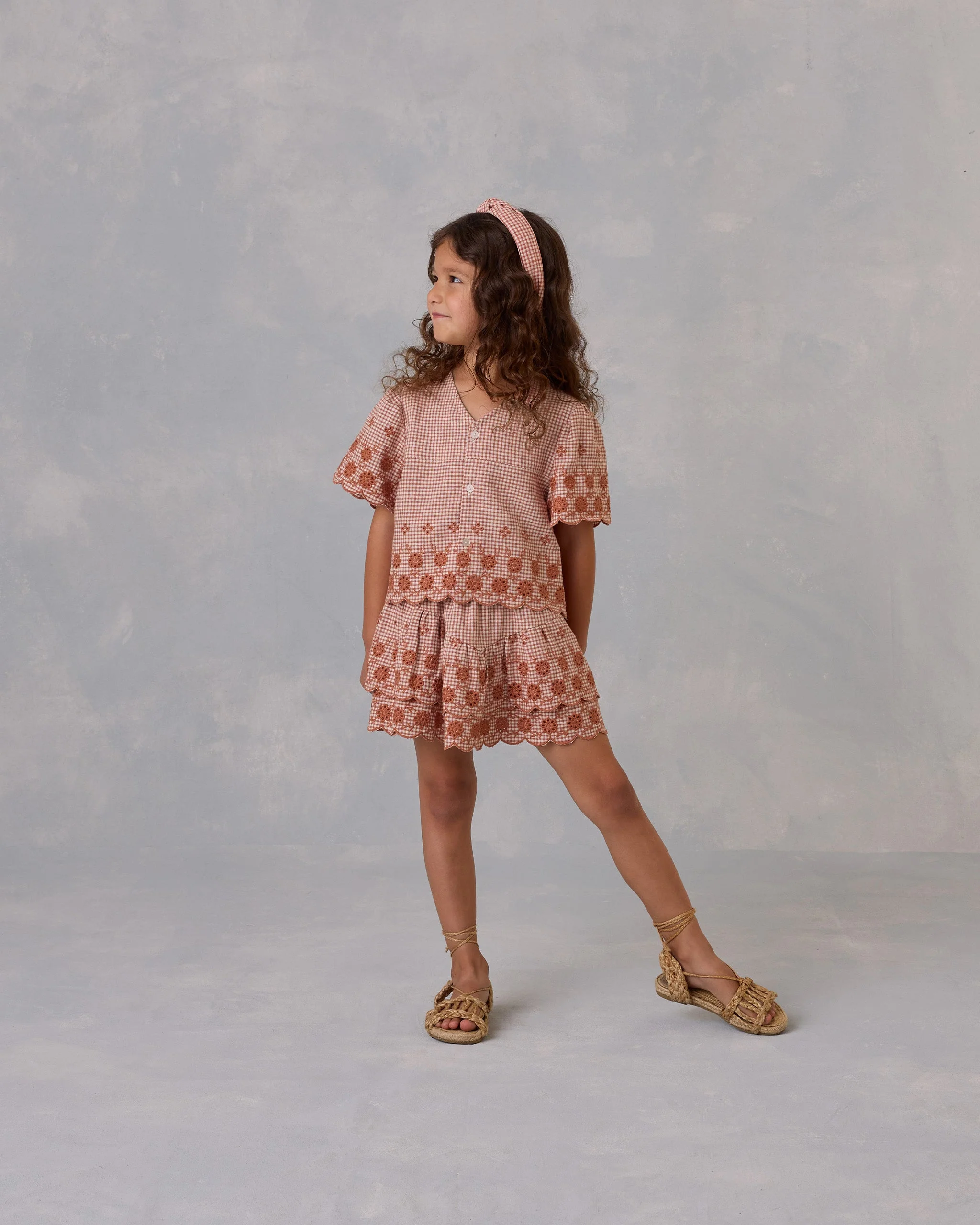 Cleo Top || Poppy Gingham - Image 3