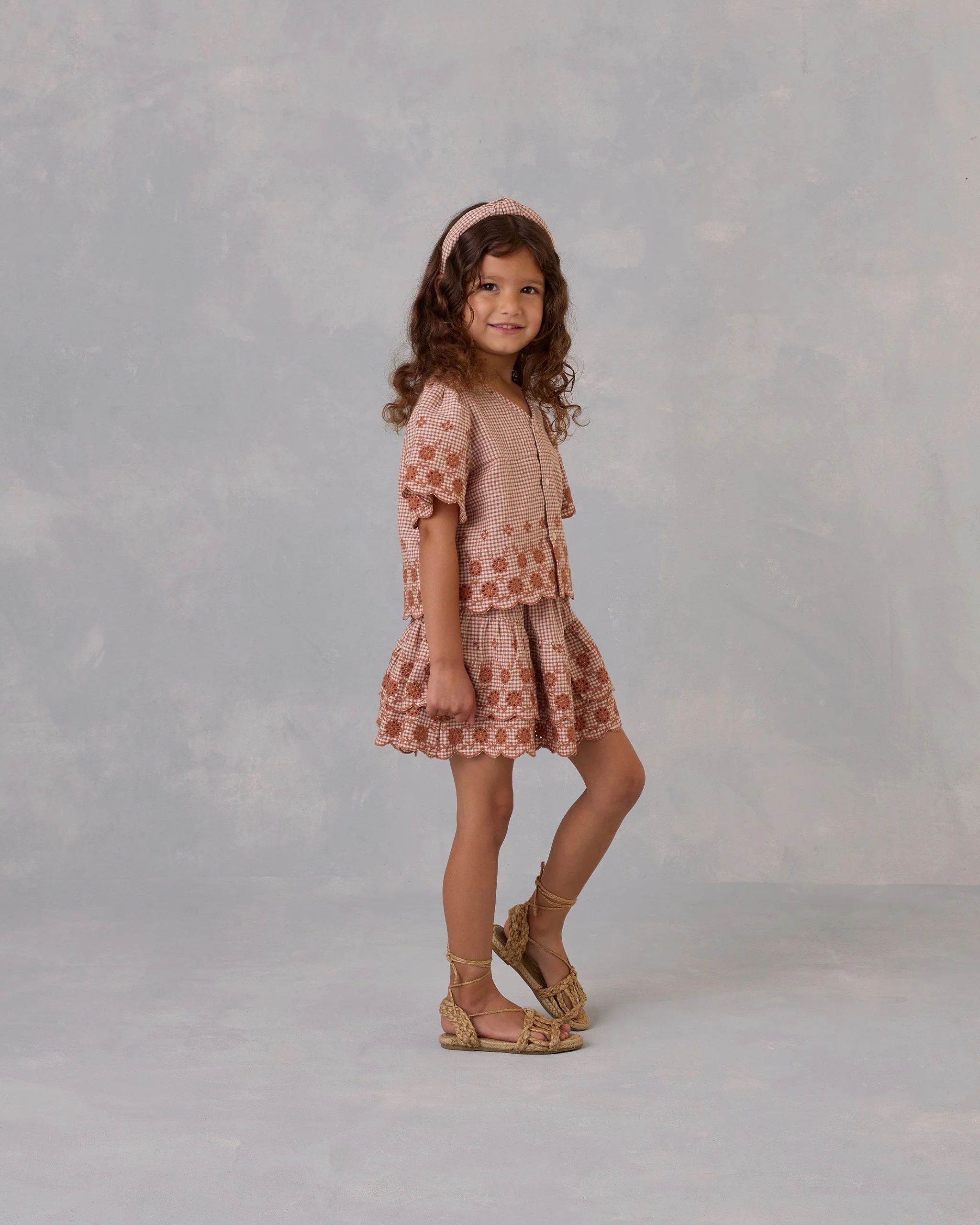Cleo Top || Poppy Gingham - Image 4