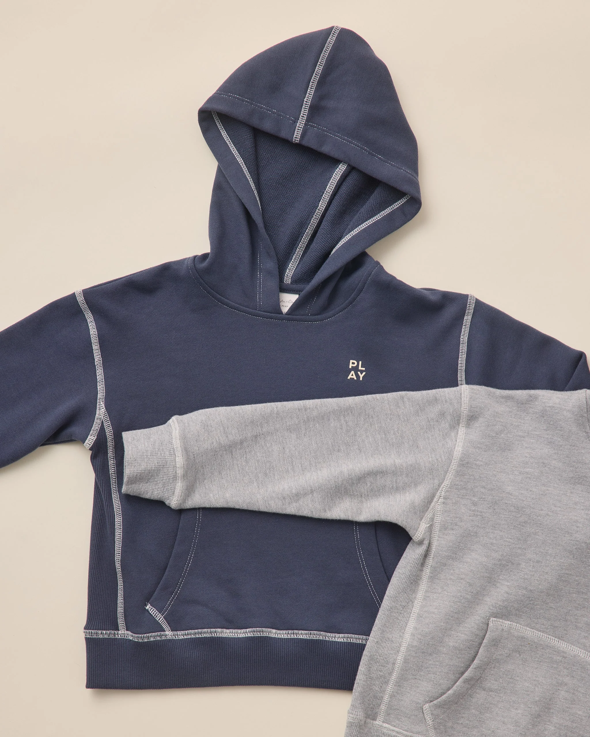 Coast Hoodie || Heathered Navy - Image 4