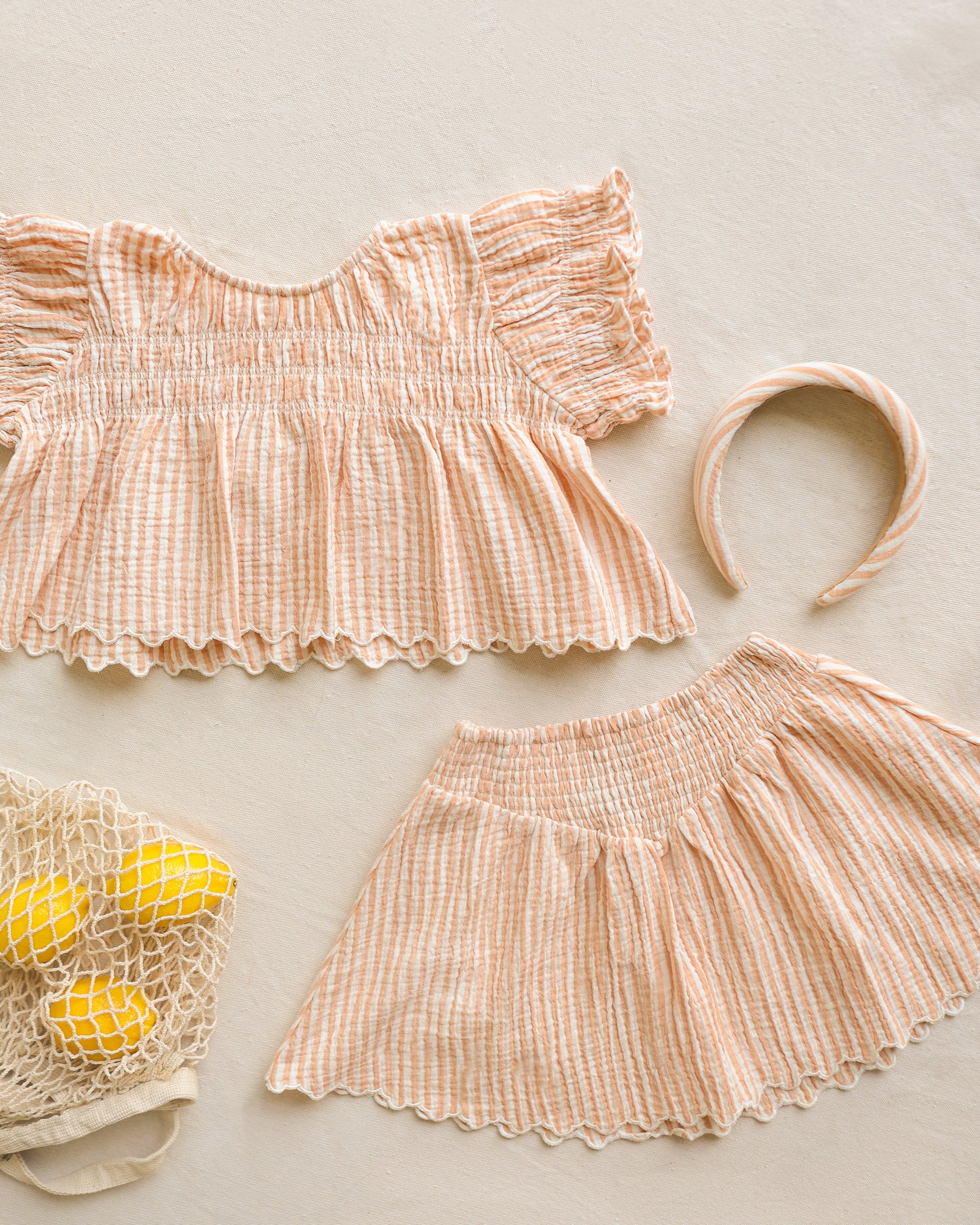 Colette Top || Grapefruit Stripe - Image 3