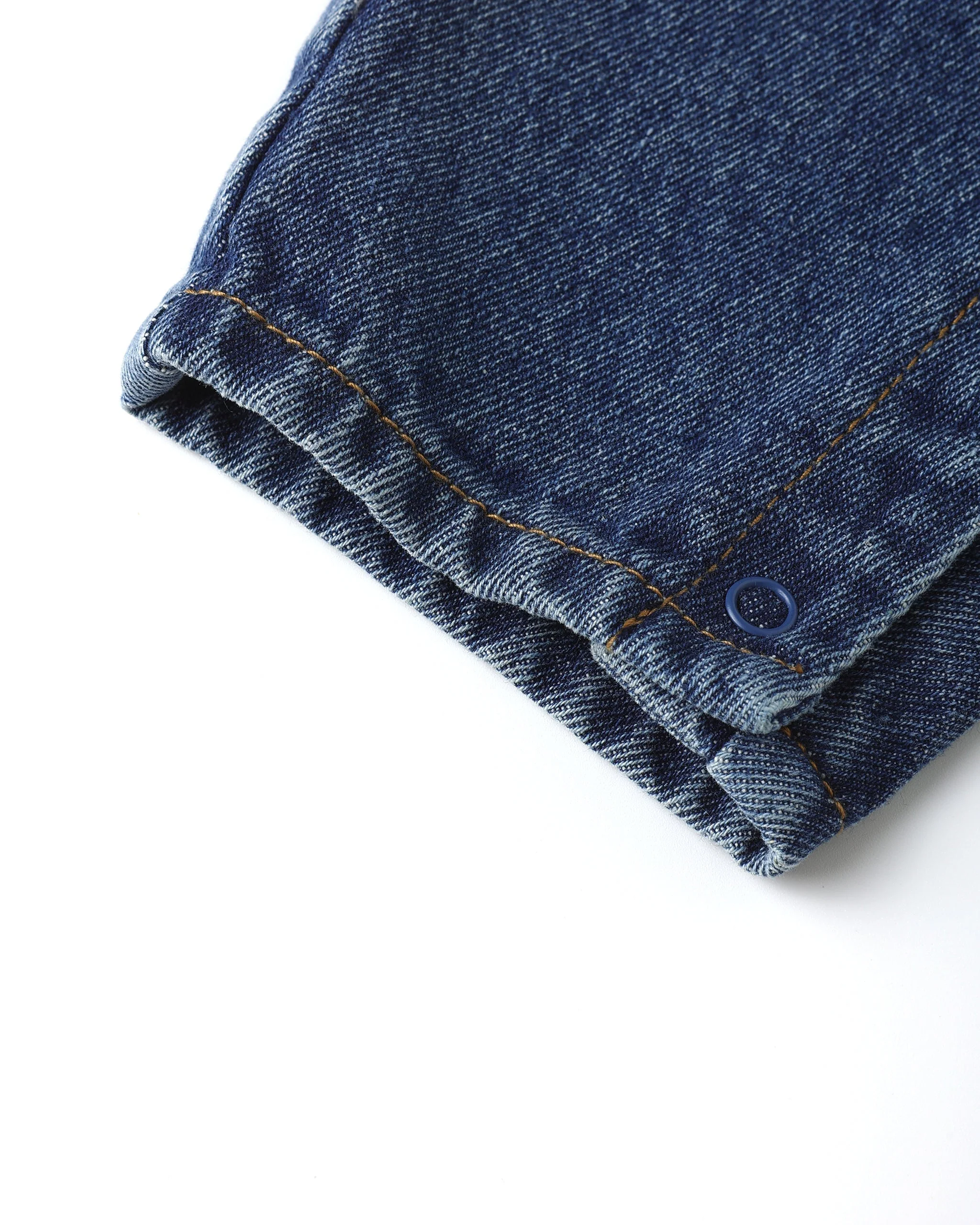 Collared Baby Jumpsuit || Indigo Denim - Image 2