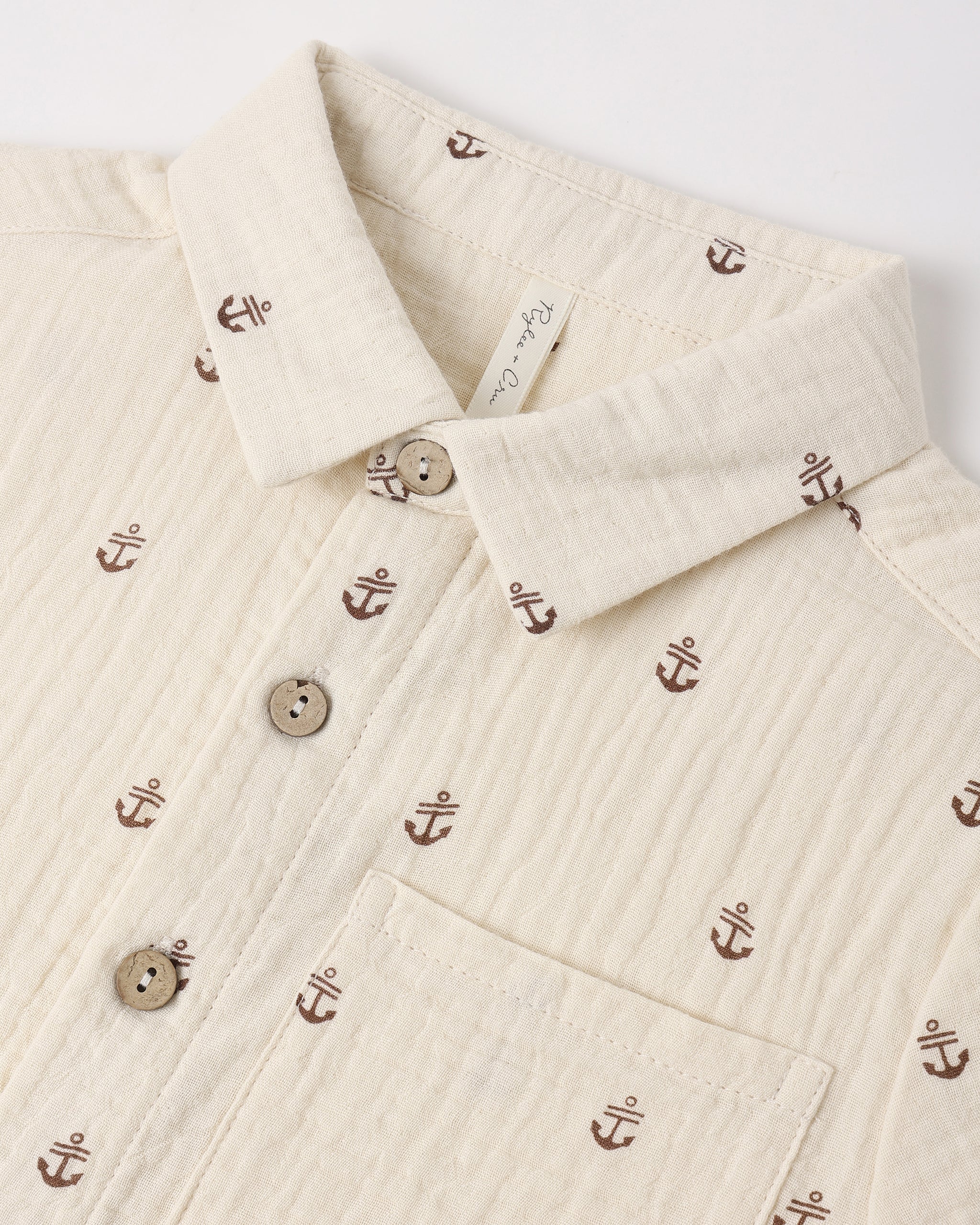 Collared Short Sleeve Shirt Anchors - Image 8