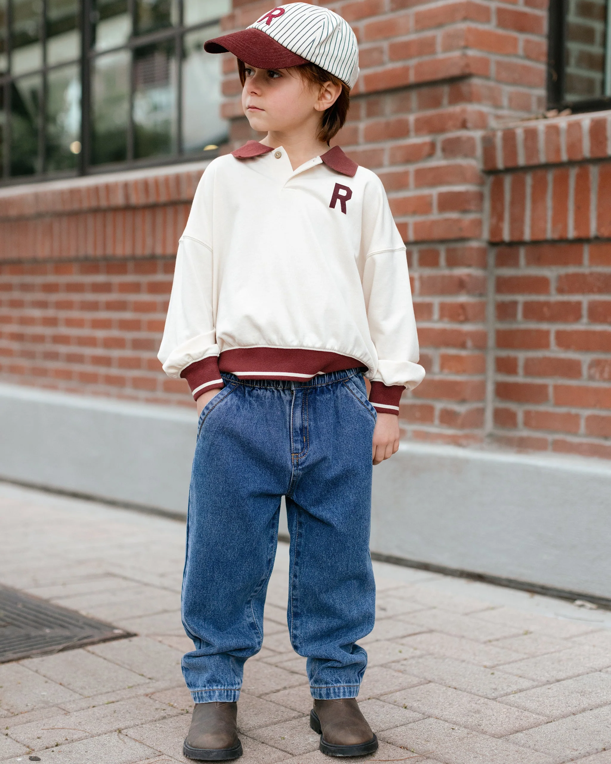 Collared Sweatshirt || Natural - Image 4