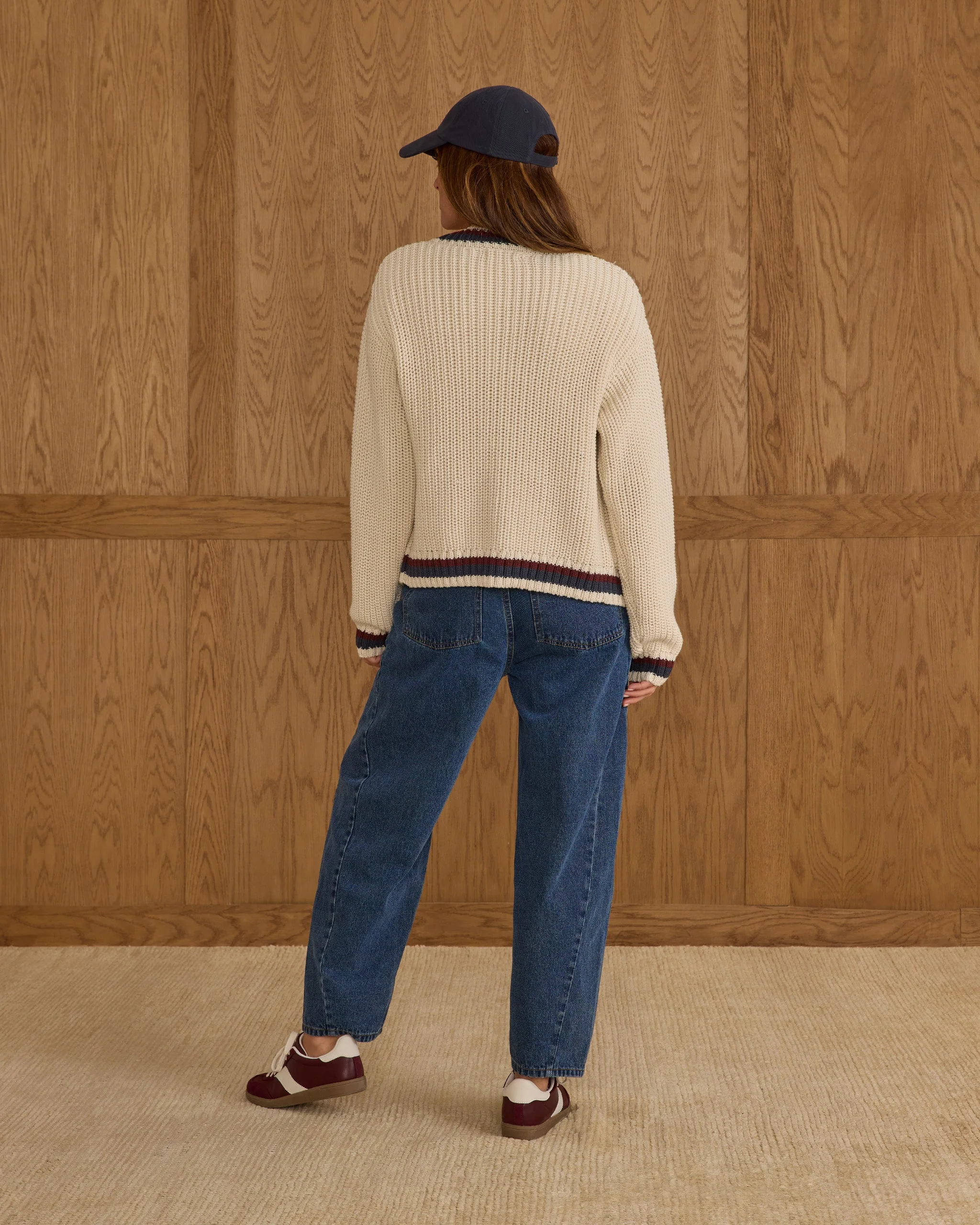 Collegiate Cardigan | Natural - Image 2