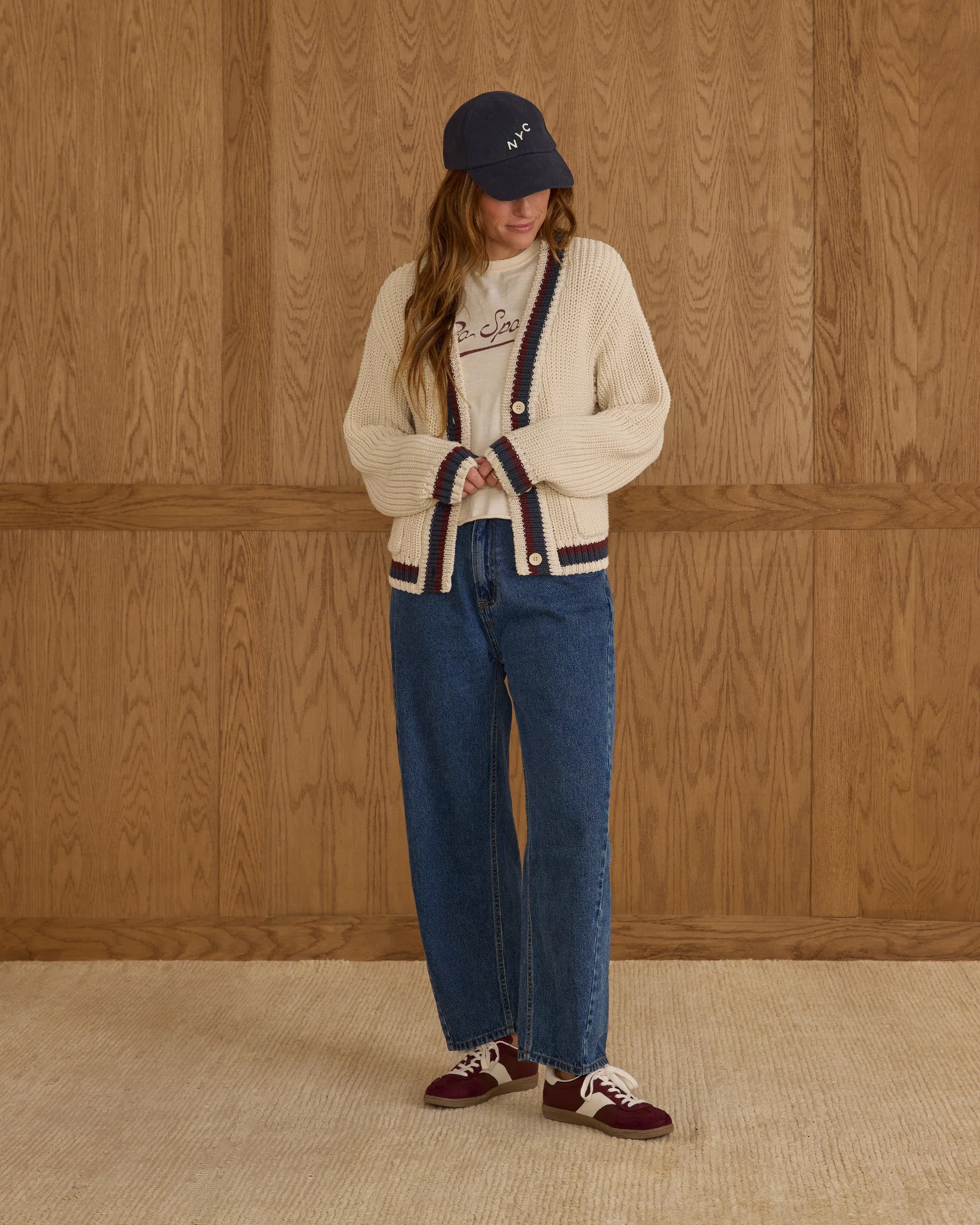 Collegiate Cardigan | Natural - Image 4