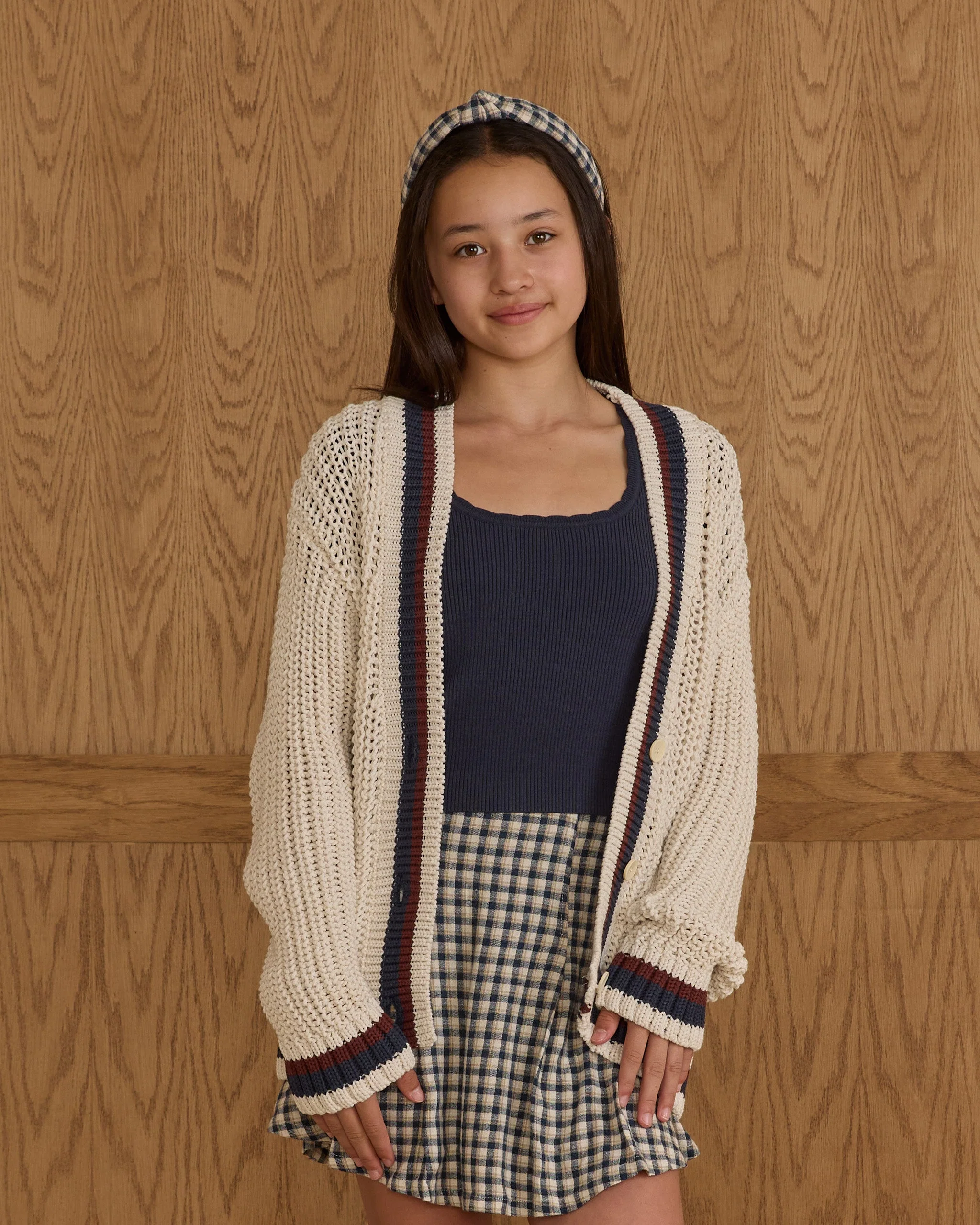 Collegiate Cardigan || Natural - Image 3