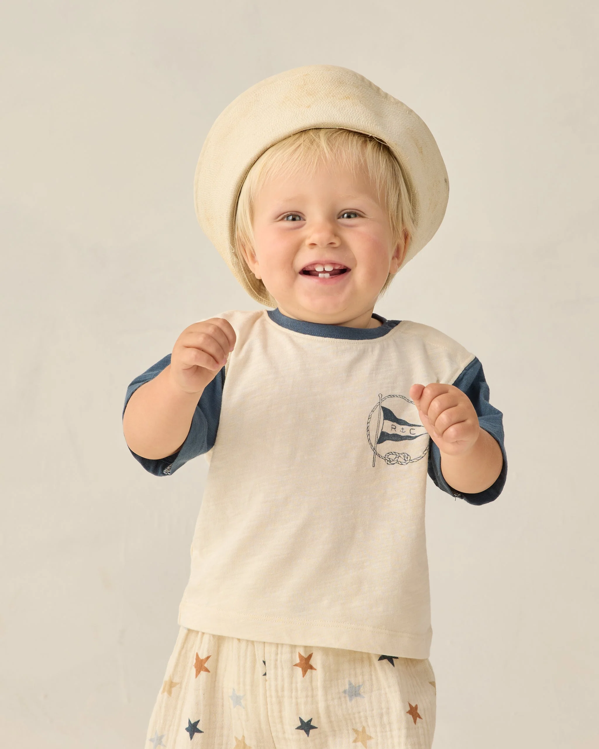 Contrast Short Sleeve Tee Nautical Flag - Image 3