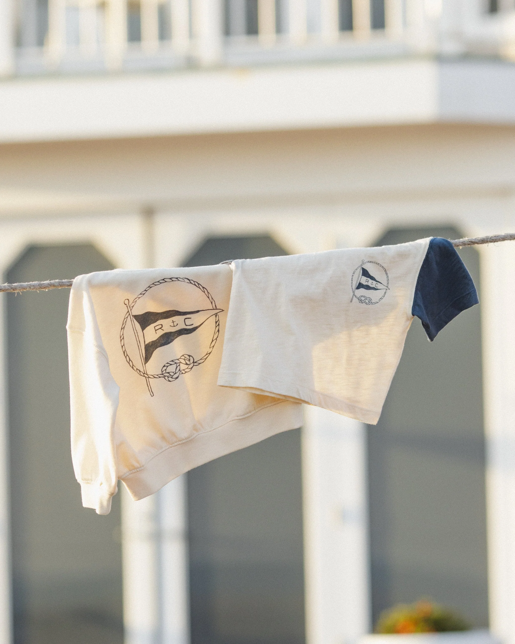 Contrast Short Sleeve Tee Nautical Flag - Image 6