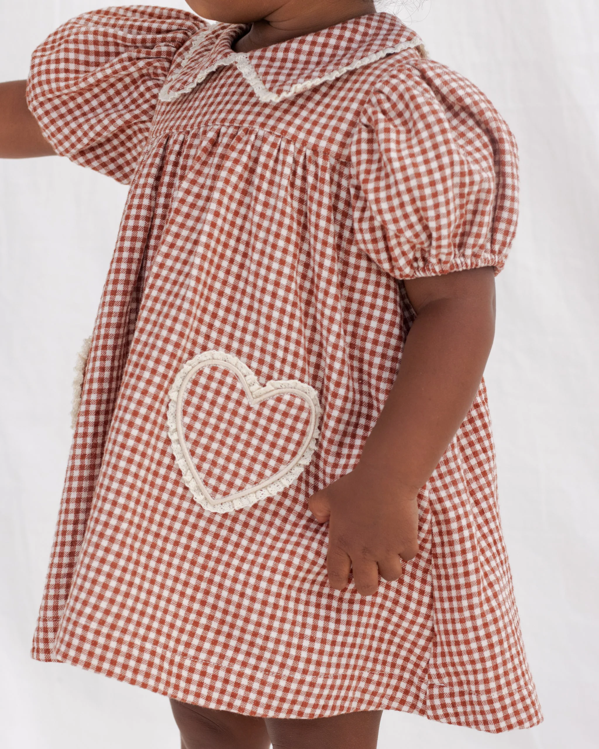 Coraline Dress Red Gingham - Image 3