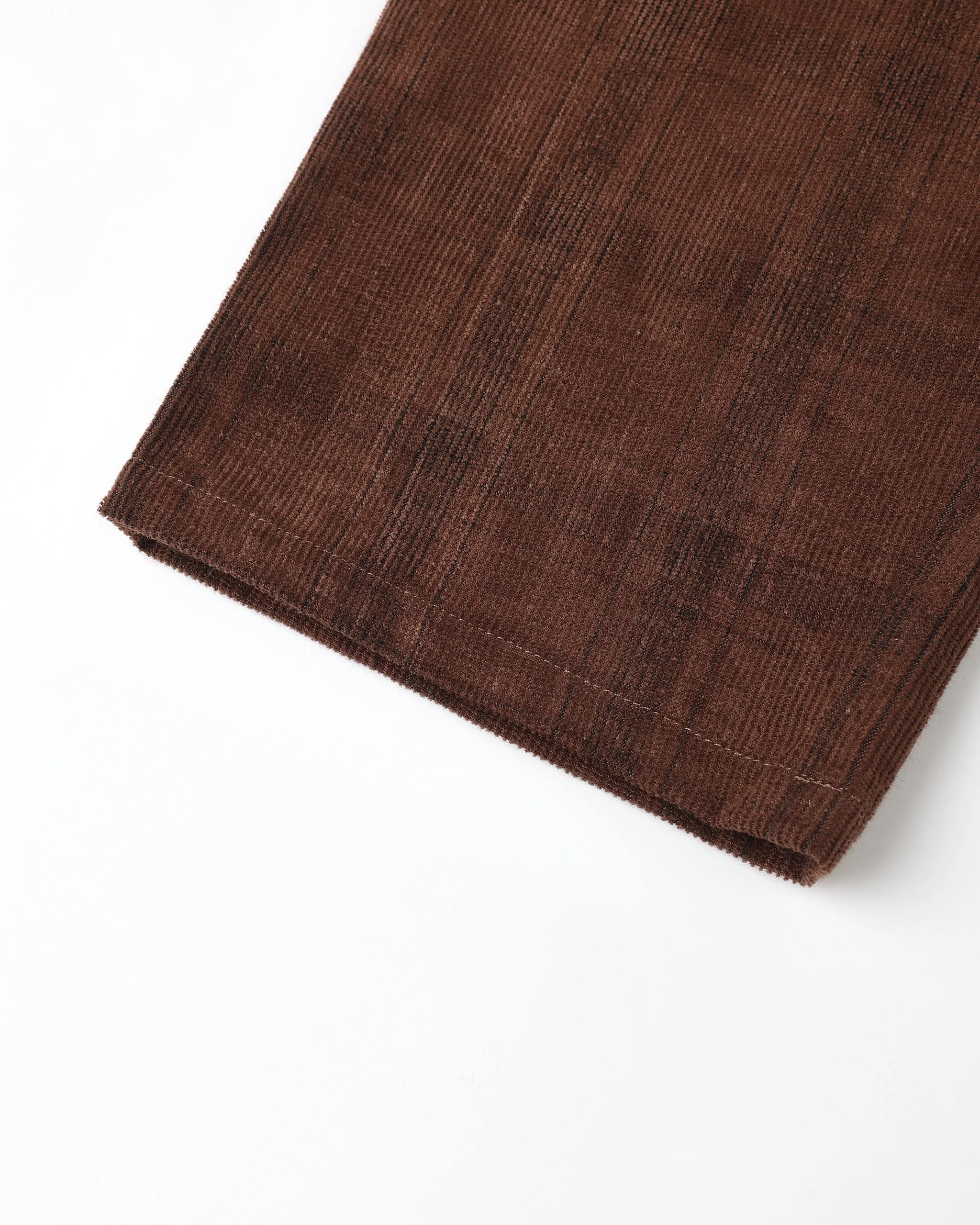Corduroy Baggy Pant || Brown Plaid - Image 6