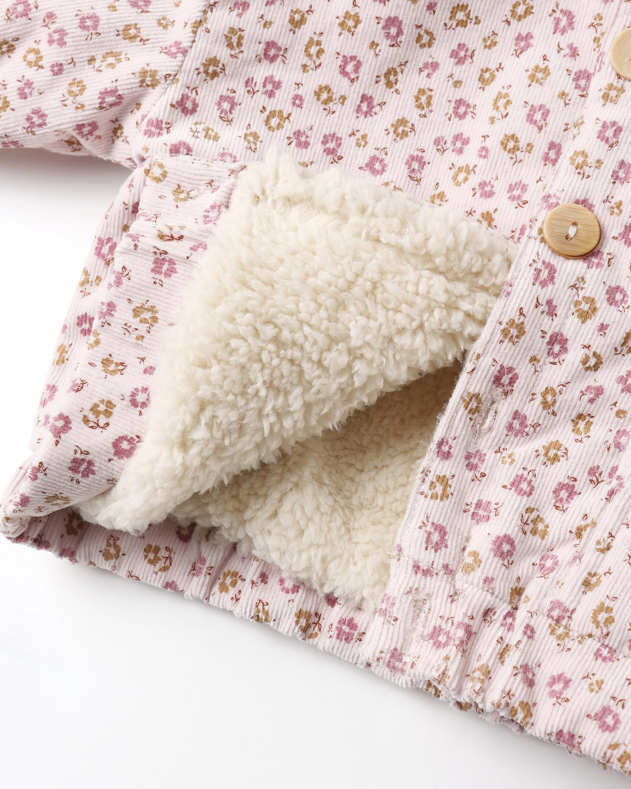 Corduroy Hooded Jacket || Wildflowers - Image 2
