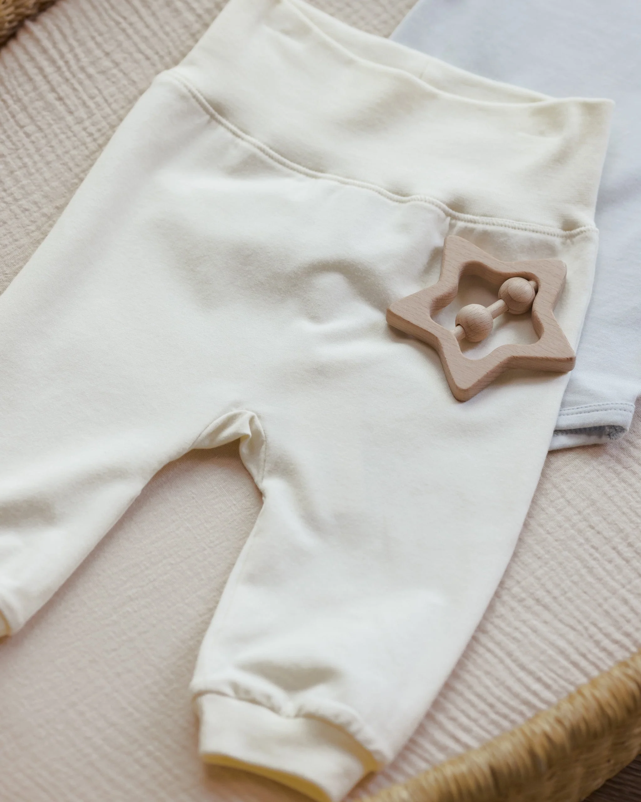 Cotton Baby Pant || Ivory - Image 2