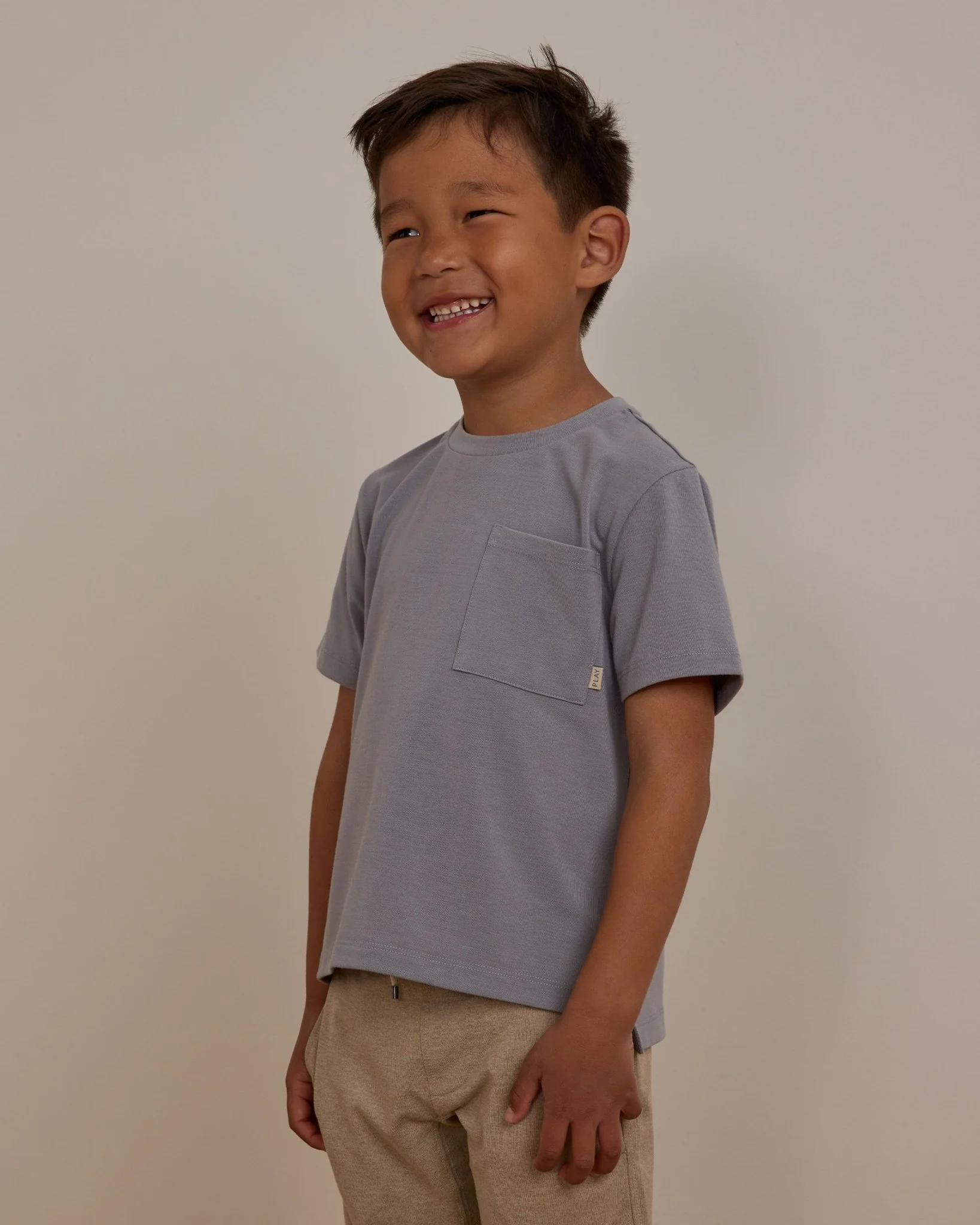 Cove Essential Pocket Tee | Dusty Blue - Image 2
