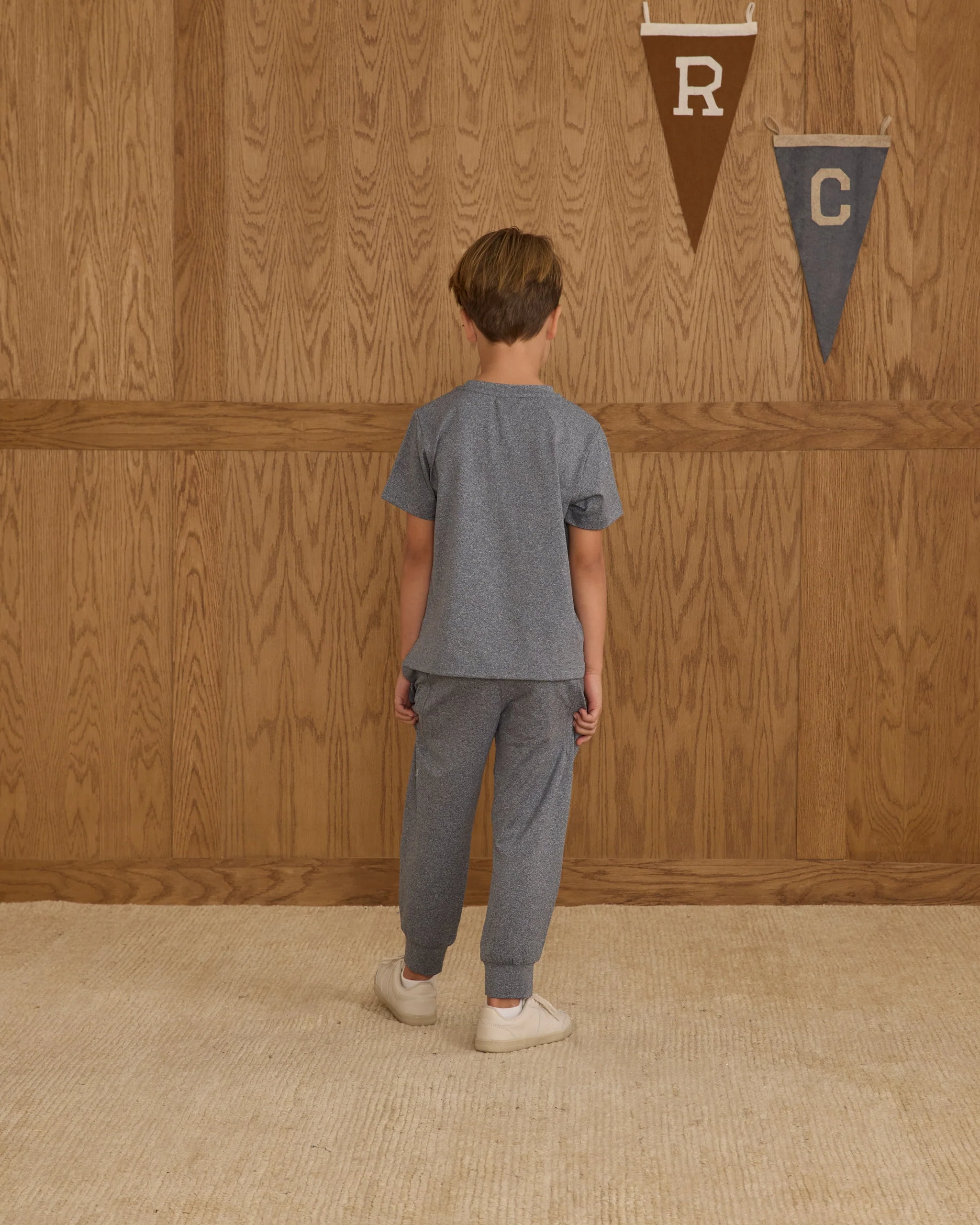 Cove Essential Pocket Tee || Heathered Navy - Image 3